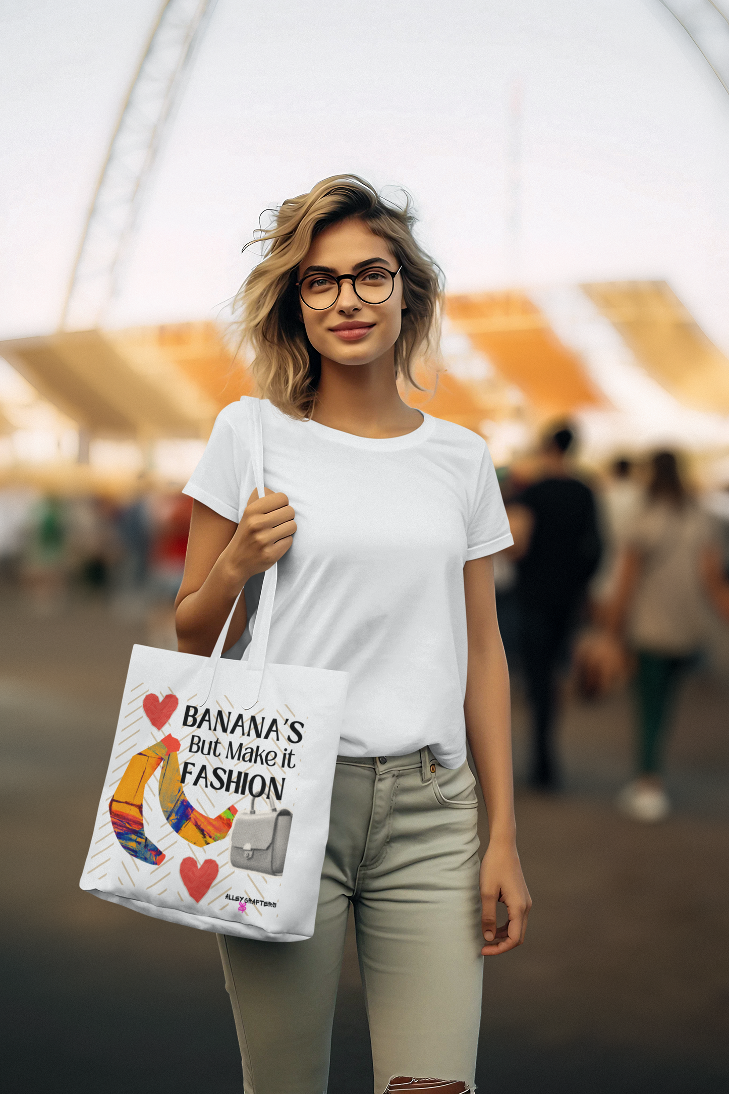 Banana Collage Tote Bag