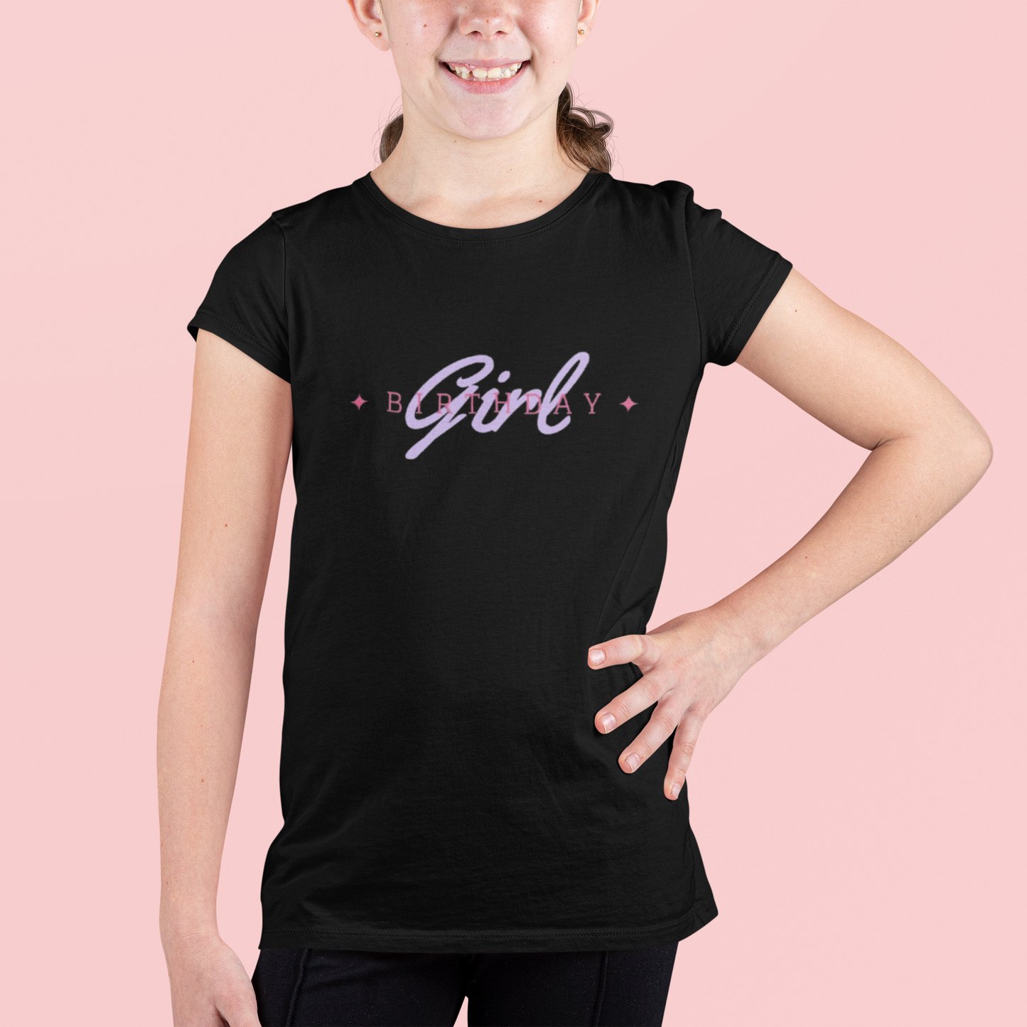 Kids Tee - Birthday Girl Design