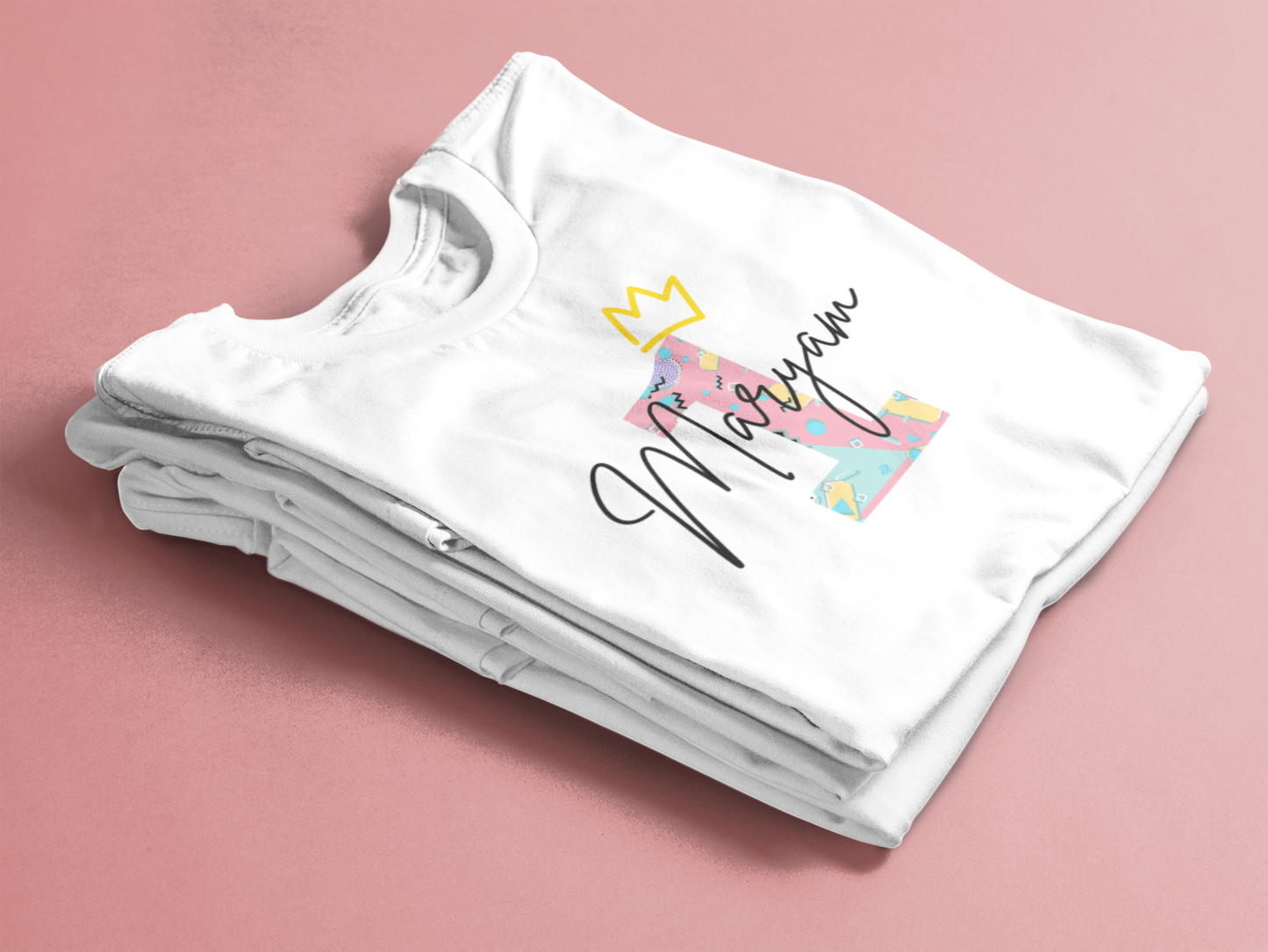 Colourful Crown One Birthday Tee for Infants