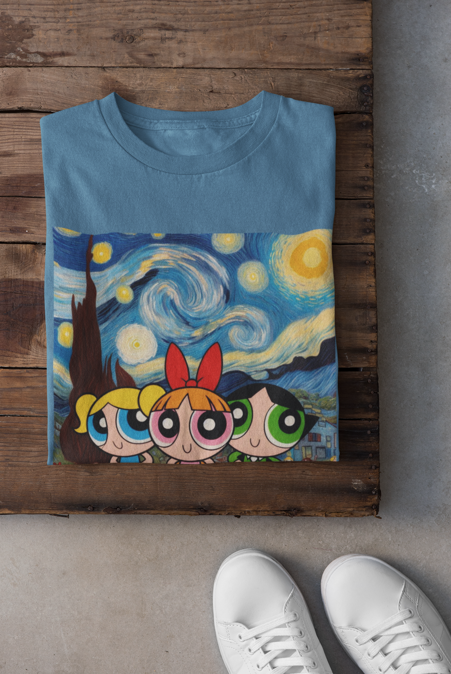 Starry Night Powerpuff Girls T-Shirt