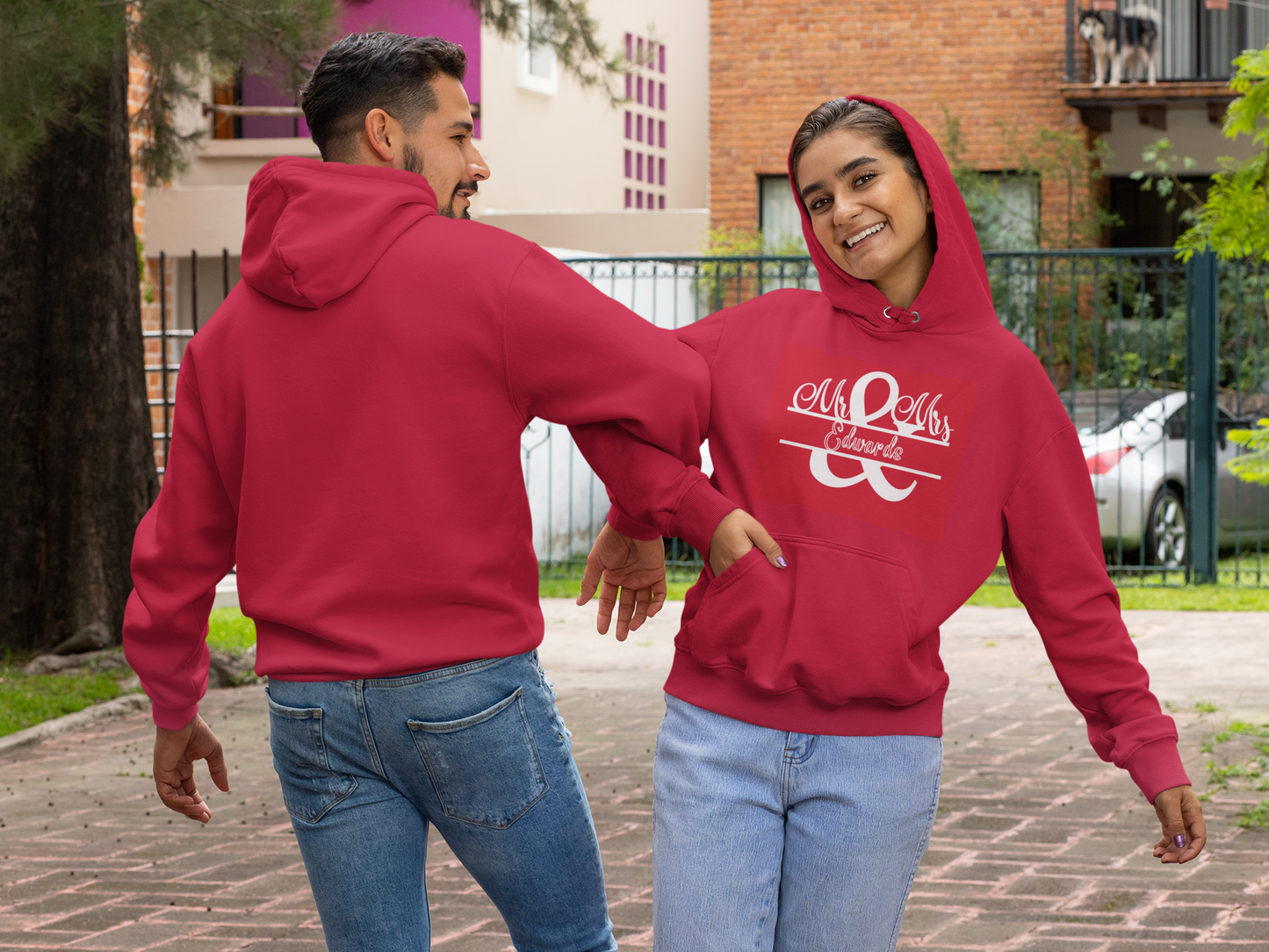 Hooded Sweatshirt - Mr & Mrs Design