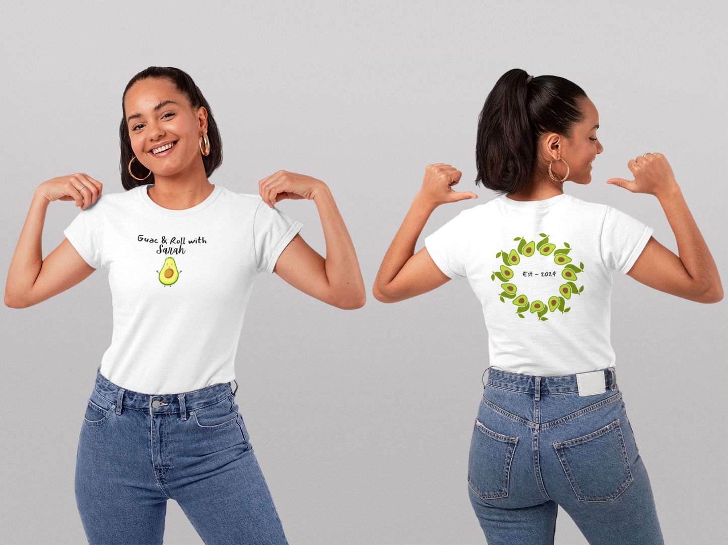 Avocado Tee - Guac & Roll Personalized Unisex T-Shirt