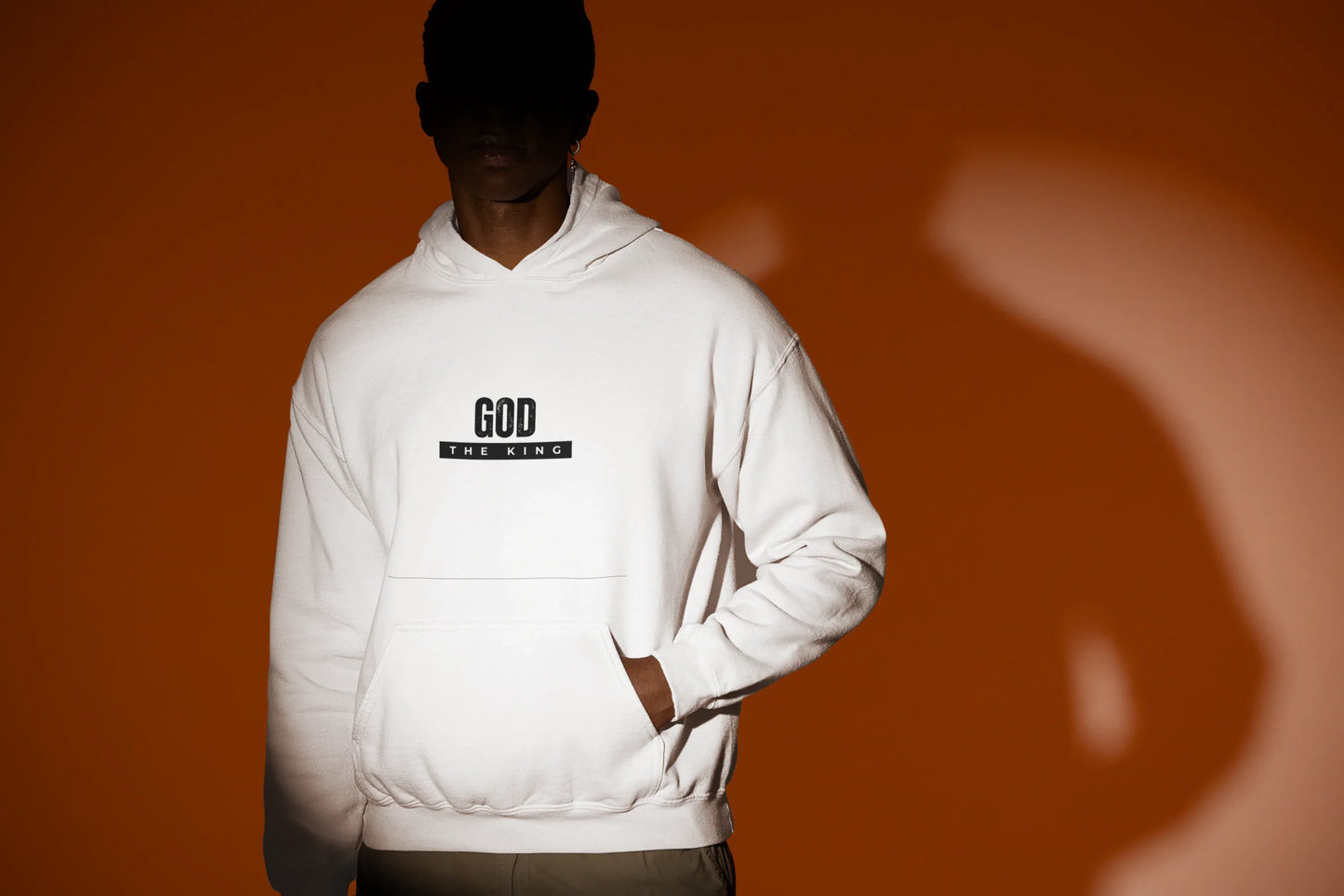 Hooded Sweatshirt God the King Design - Alley Crafters