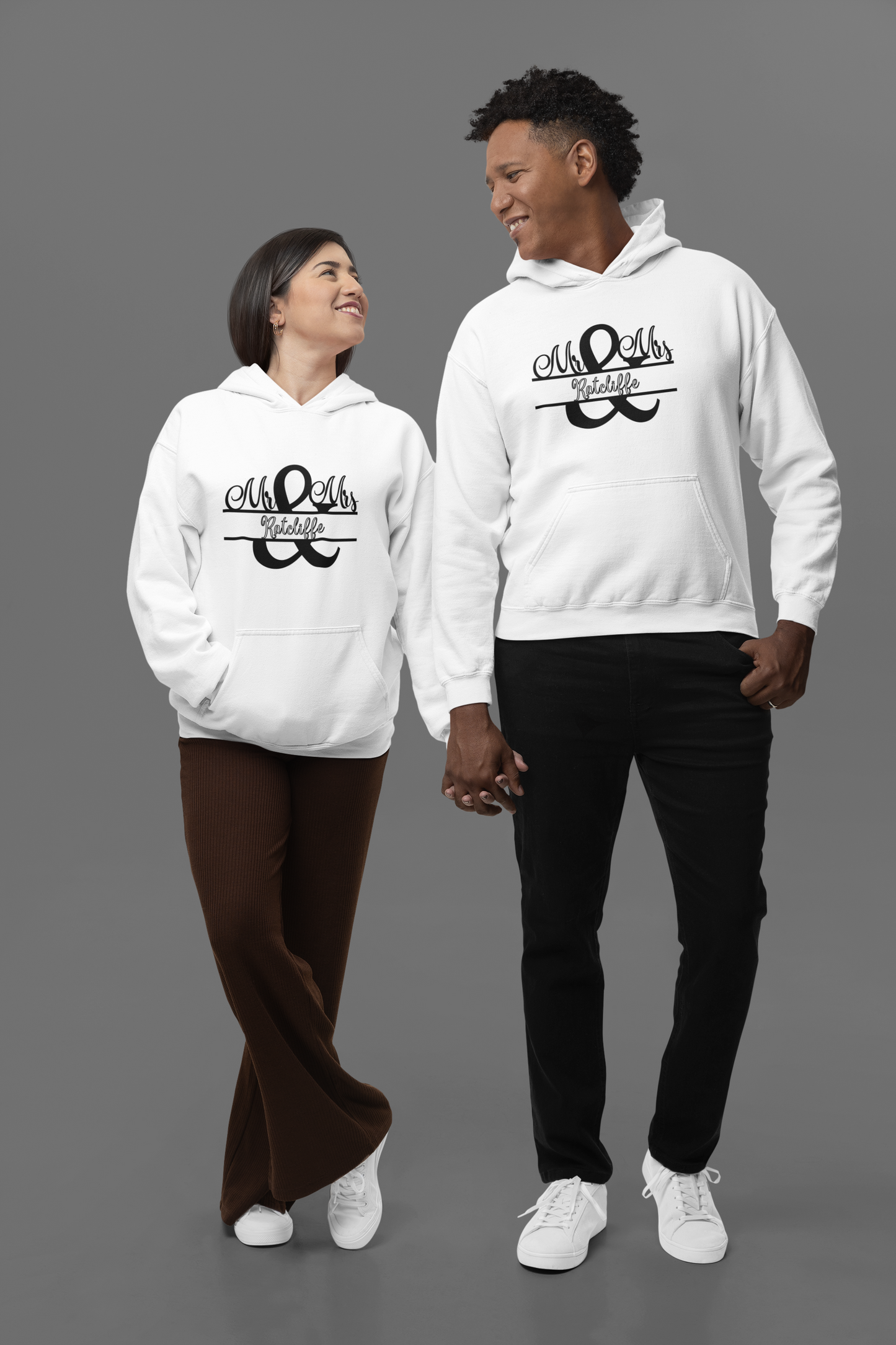 Hooded Sweatshirt - Mr & Mrs Design