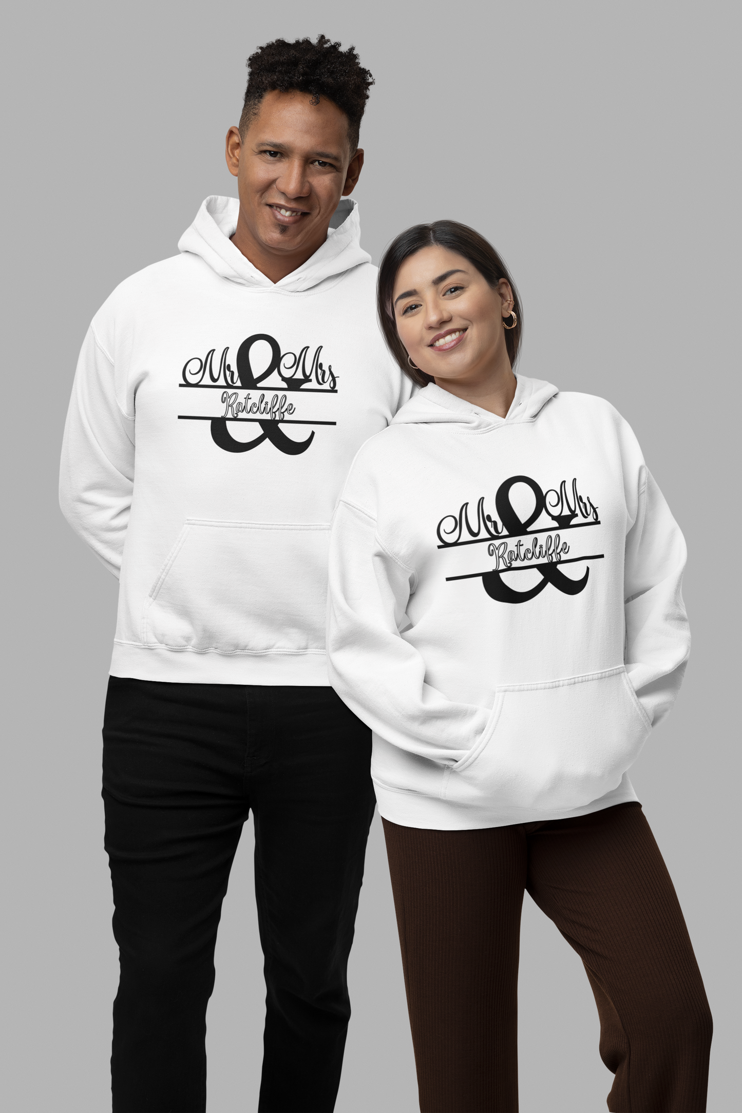 Hooded Sweatshirt - Mr & Mrs Design