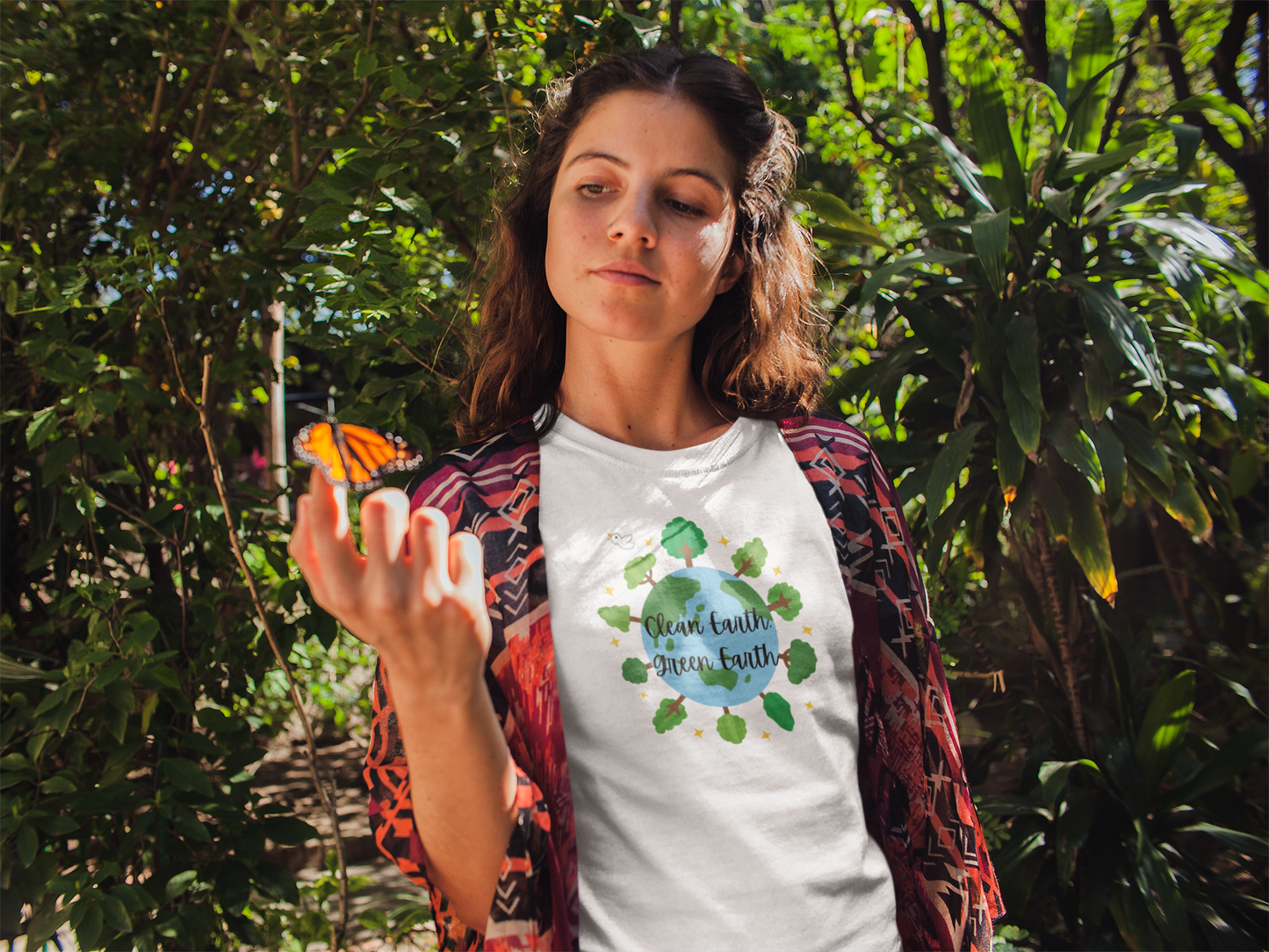 Organic Earth T-Shirt, Environmental Tee, Clean Green Earth Shirt, Nature Lover Gift, Eco-Friendly Clothing