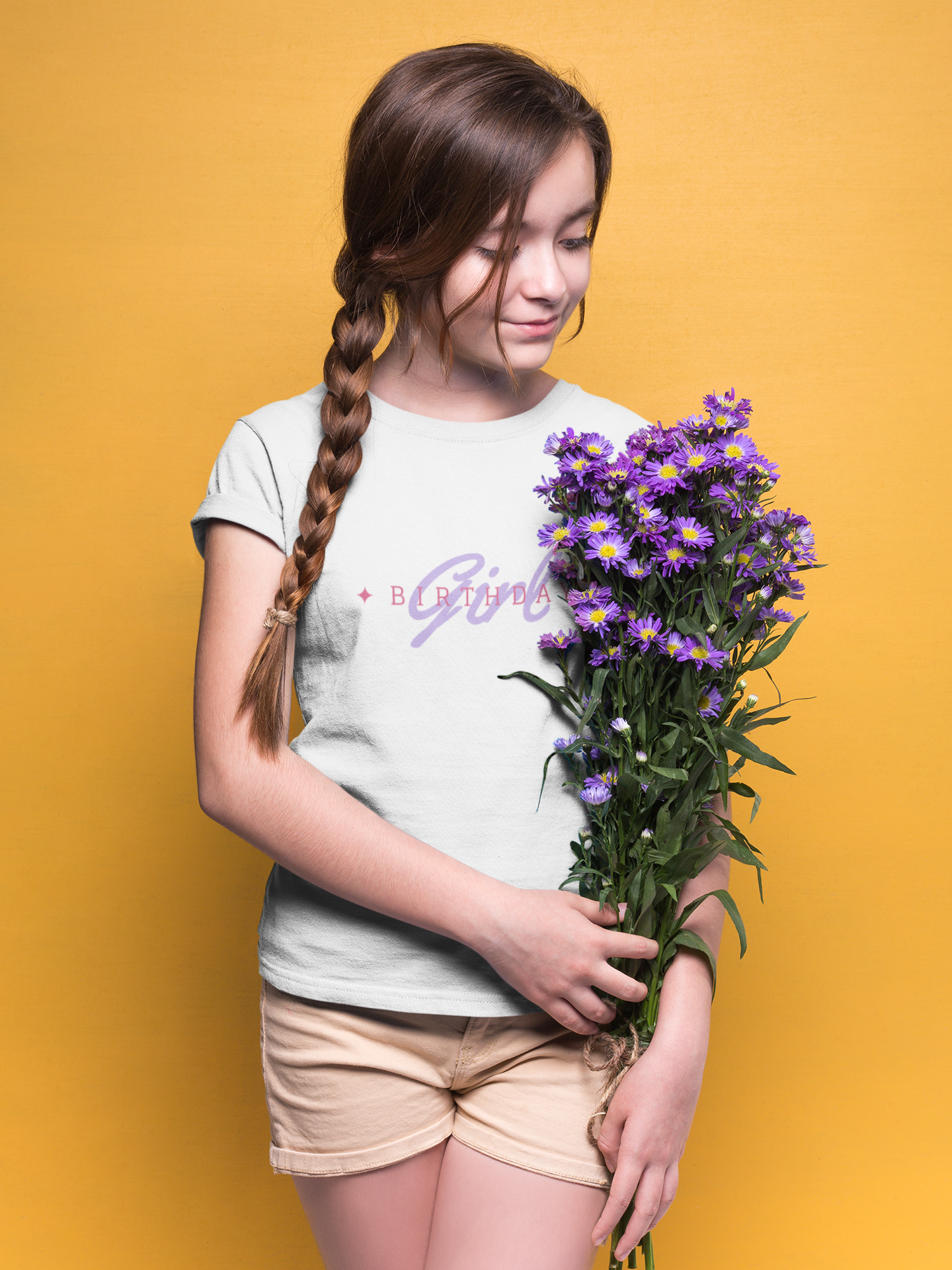 Kids Tee - Birthday Girl Design