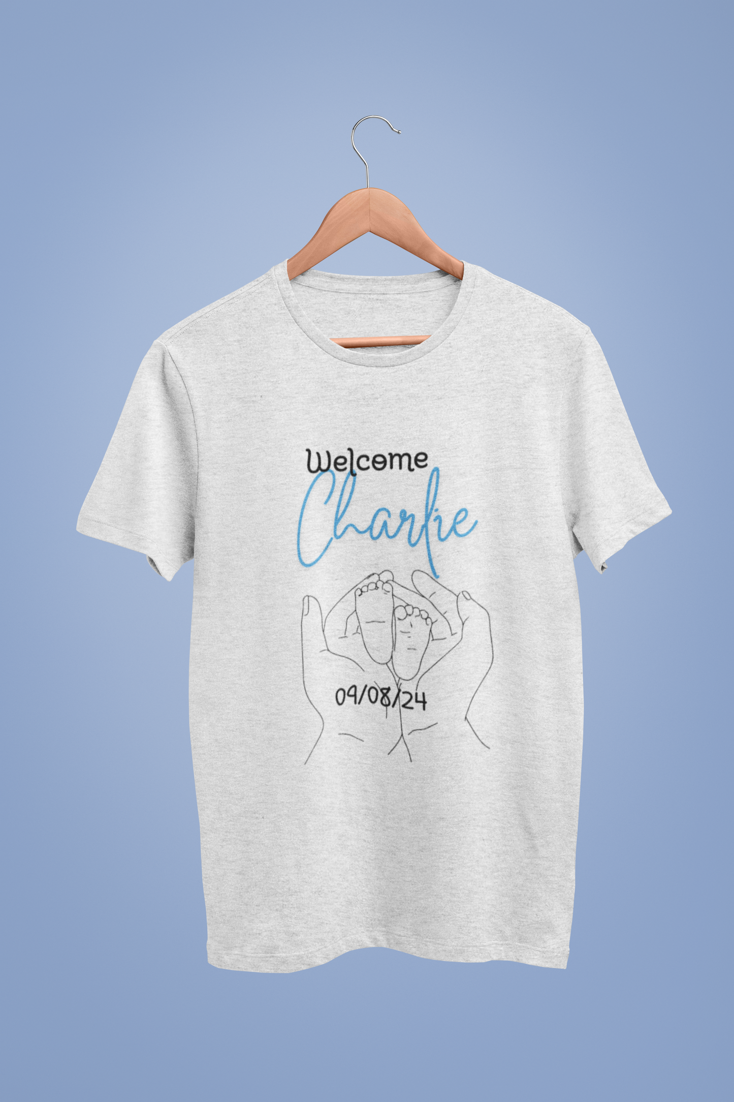 Newborn Welcome Personalized Tee, Unisex Baby Gift, Birth Announcement Shirt, Custom Name and Date T-Shirt, Infant Arrival Present, Baby