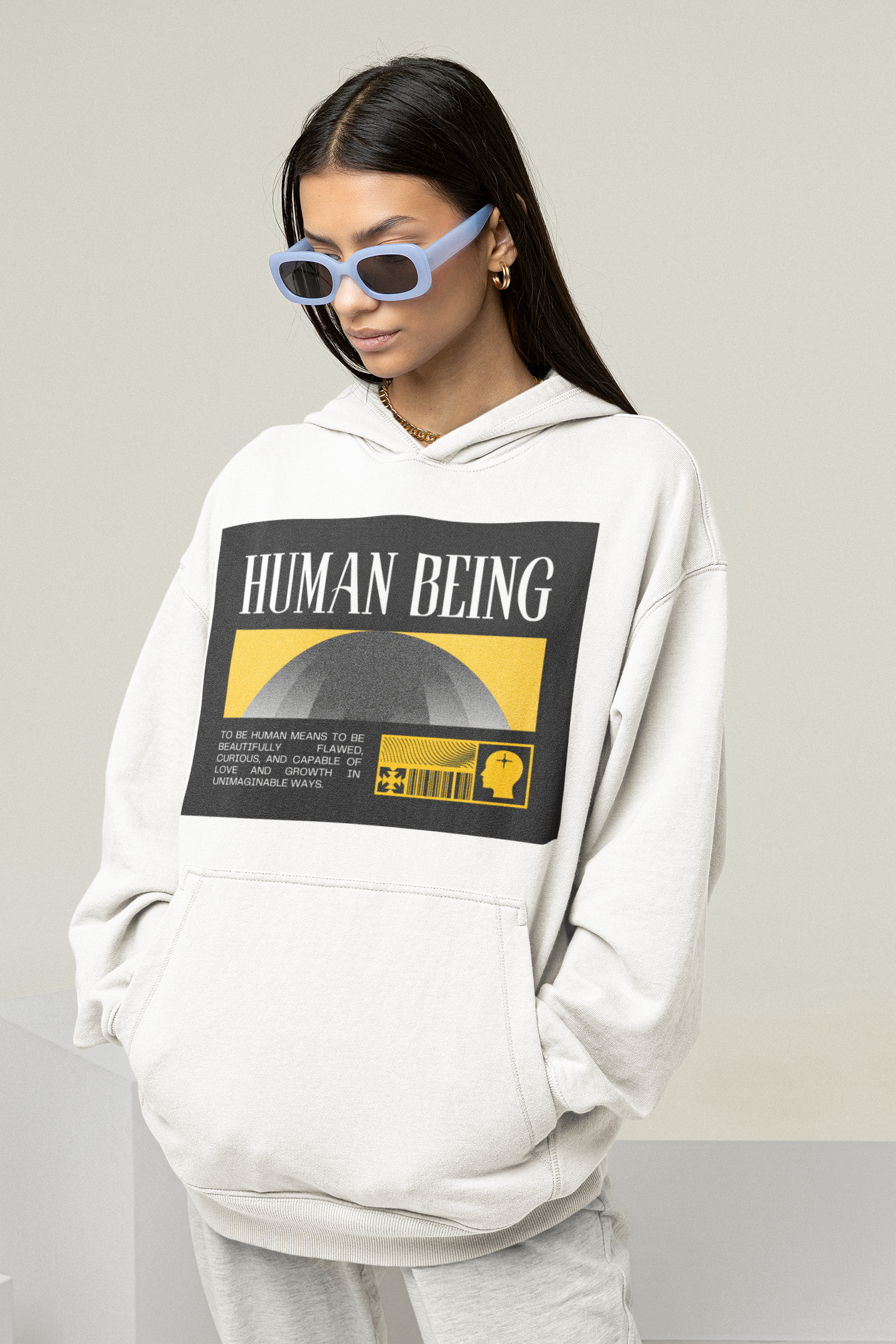 Human Being Hooded Sweatshirt