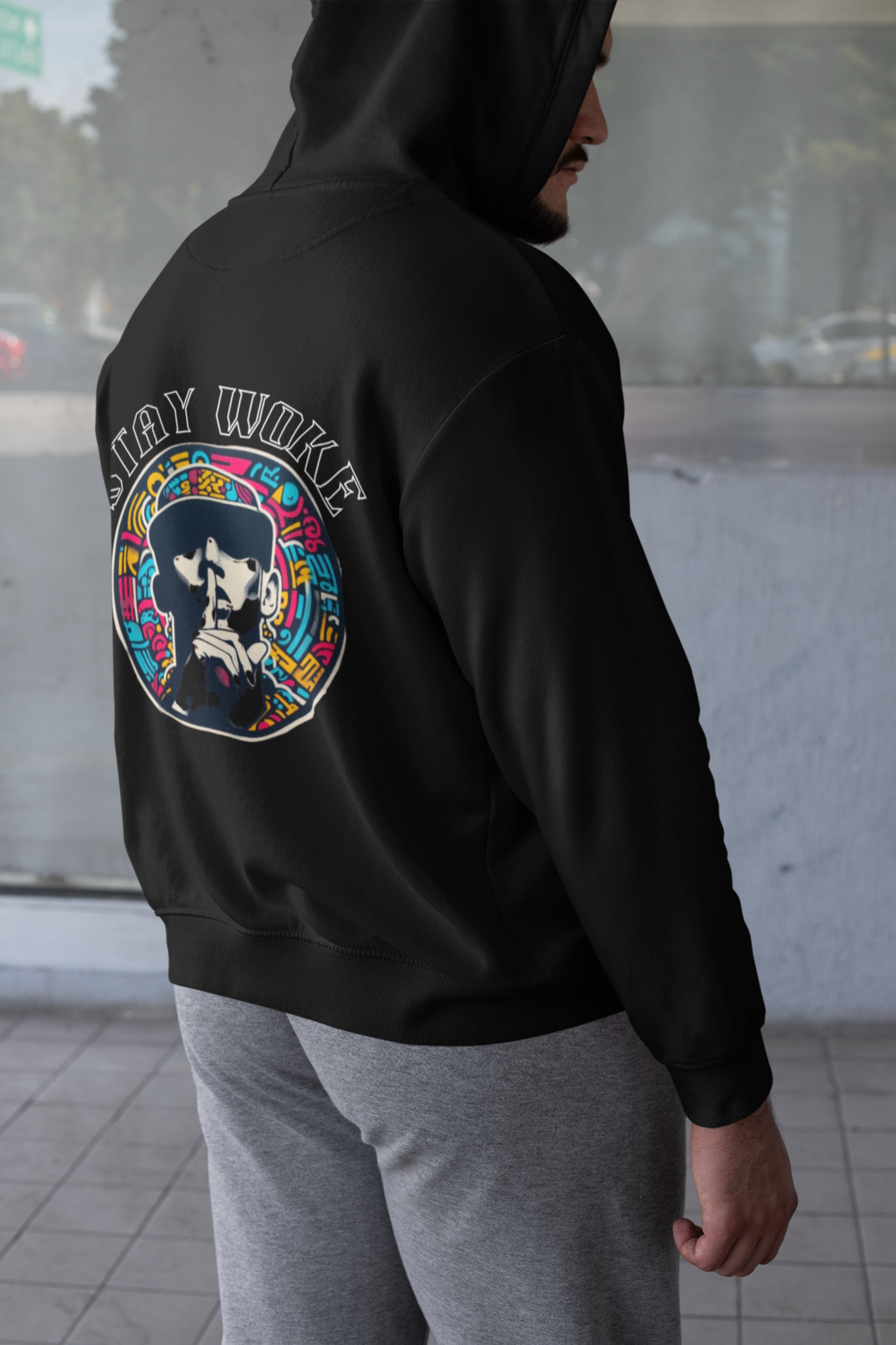 Hooded Sweatshirt stay woke Unisex