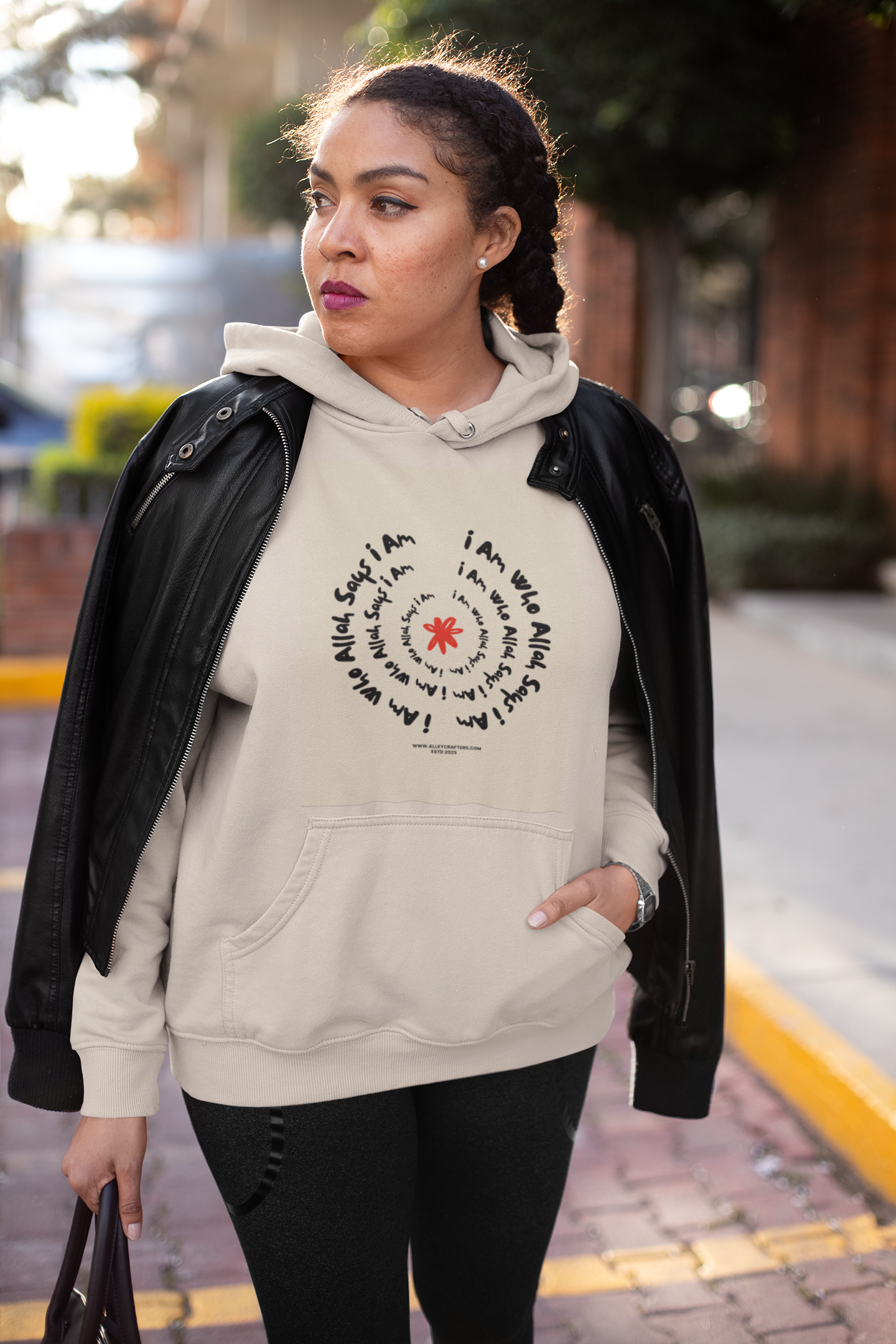 Islamic Hooded Sweatshirt - I am who Allah says i am