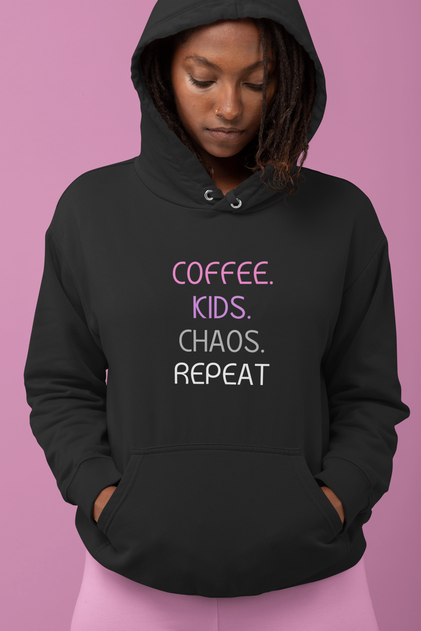 Coffee Kids Chaos Repeat Hoodie