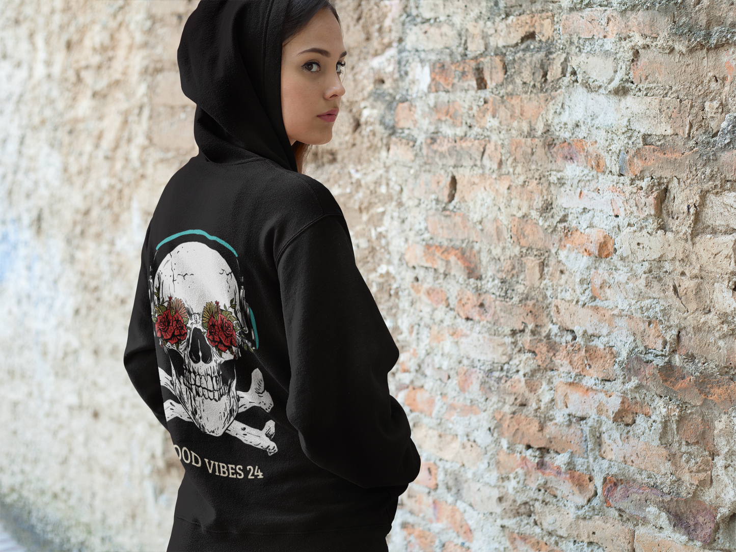 Skull Roses Hoodie Unisexx