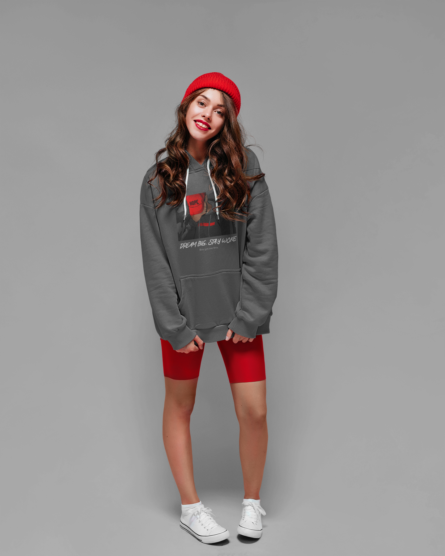 Hoodie Unisex- 'Dream Big Stay Woke' Inspirational Design