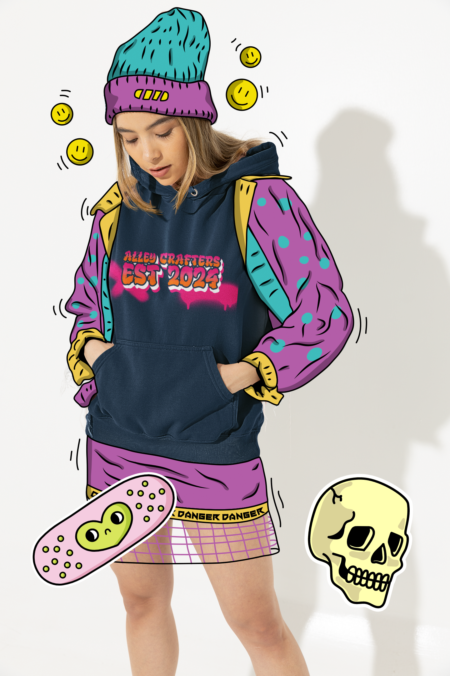 Personalised Text Hoodie - Unisex Sweatshirt