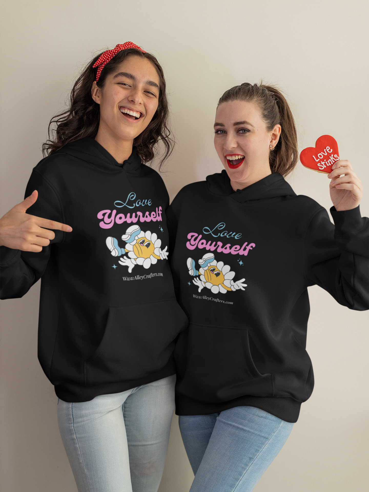 Hooded Sweatshirt - love yourself