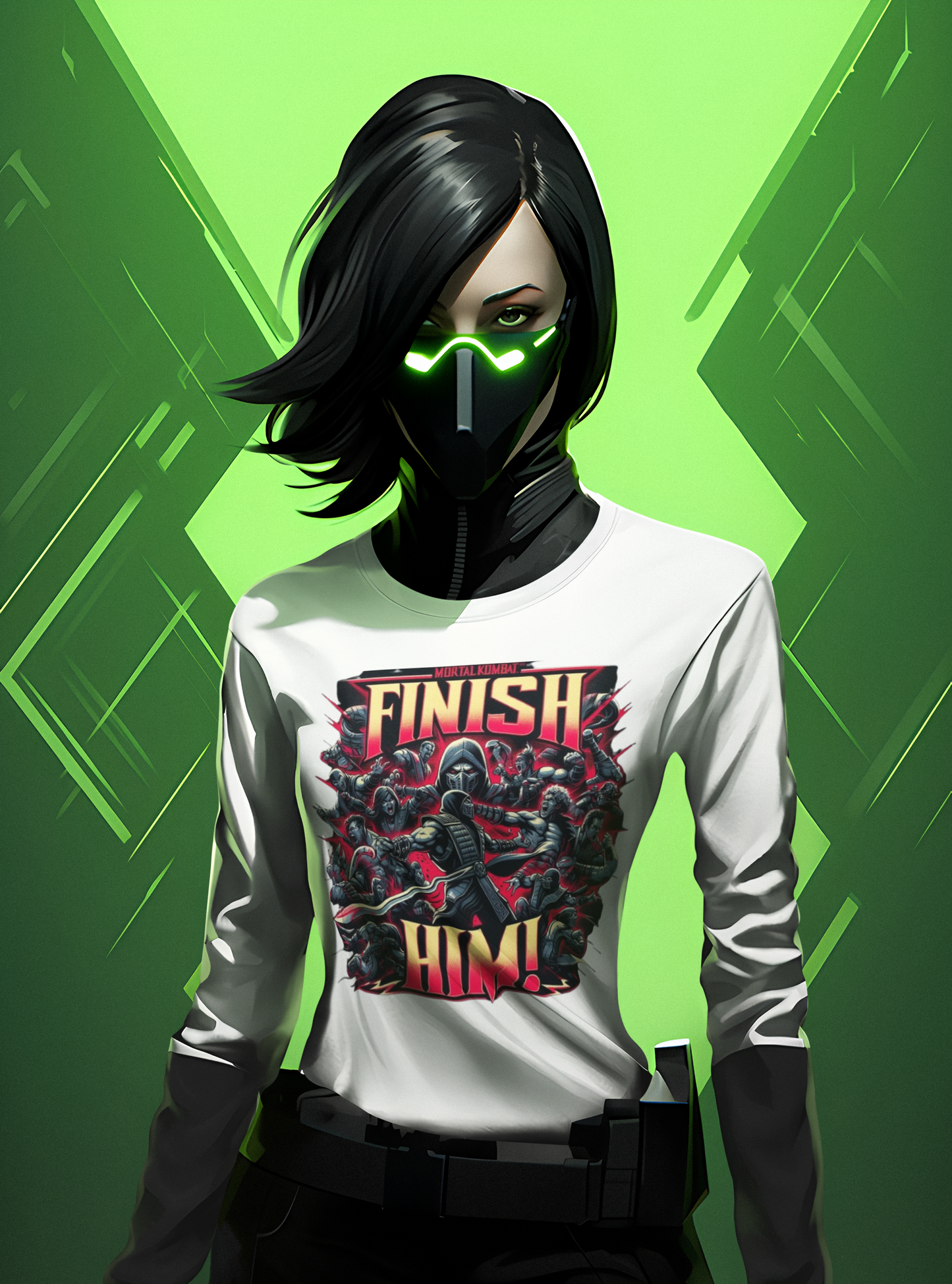 Long Sleeve Tee - Mortal Kombat - Finish Him