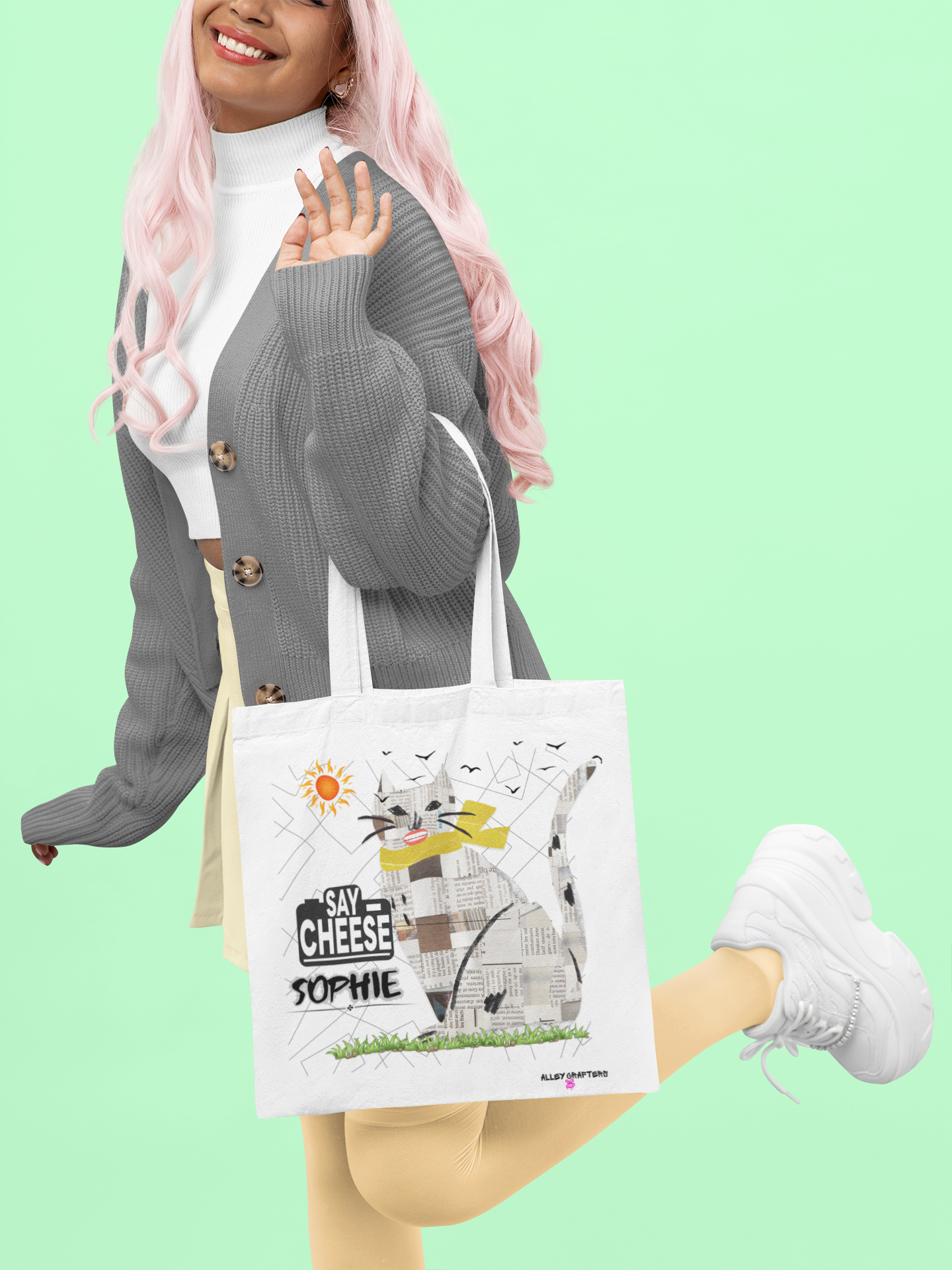 Say Cheese (Name) Tote Bag