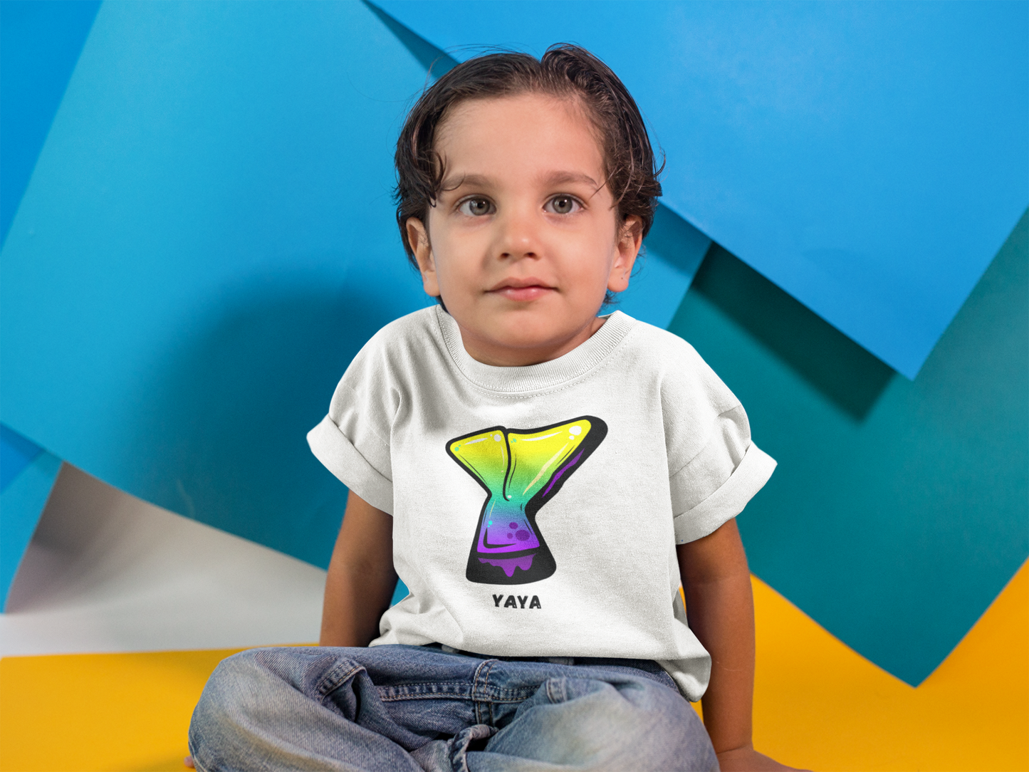 Personalised Toddler Tee Shirt with Name - Custom Fine Jersey Tee for Kids