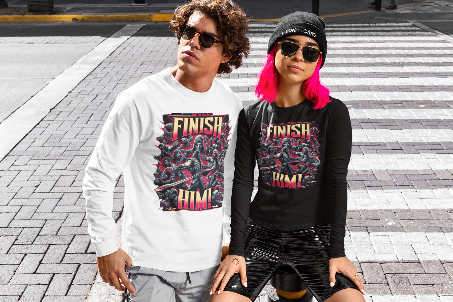 Long Sleeve Tee - Mortal Kombat - Finish Him