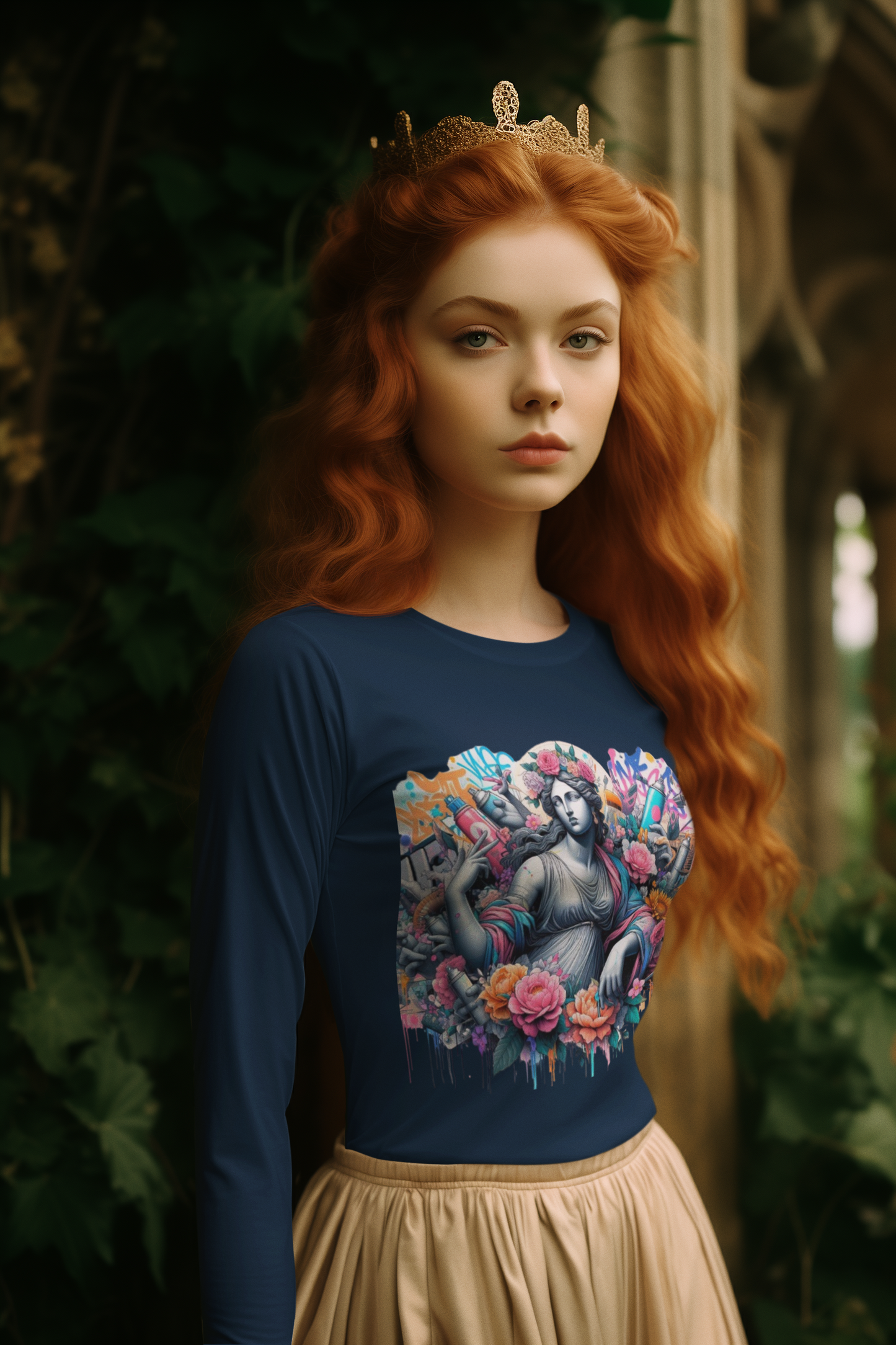 Long Sleeve Tee Venus Birth Contemporary Streetart Unisex Jersey