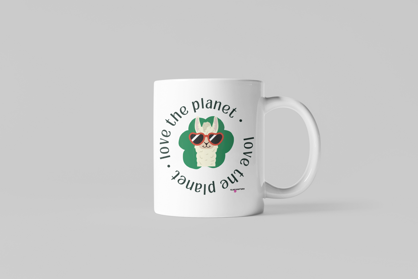 Love the Planet Llama Mug
