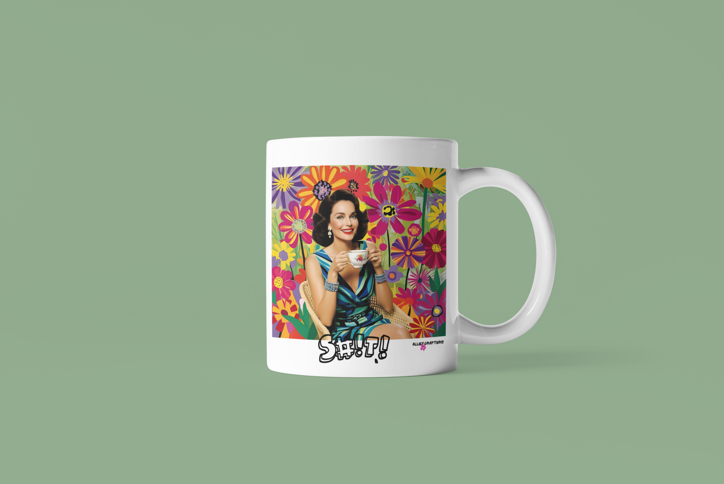 Vintage Floral Coffee Mug