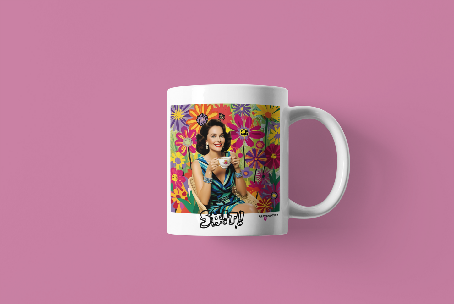 Vintage Floral Coffee Mug