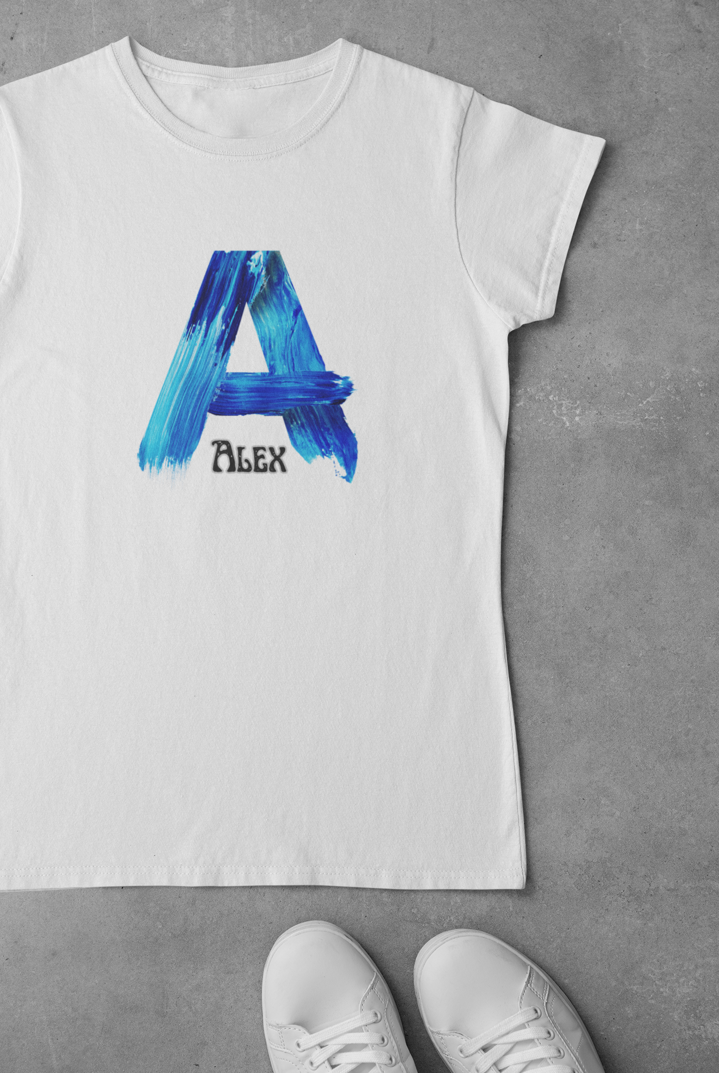 Personalised Children's Initial T-Shirt - Customisable Cotton Tee for Ages 4-12