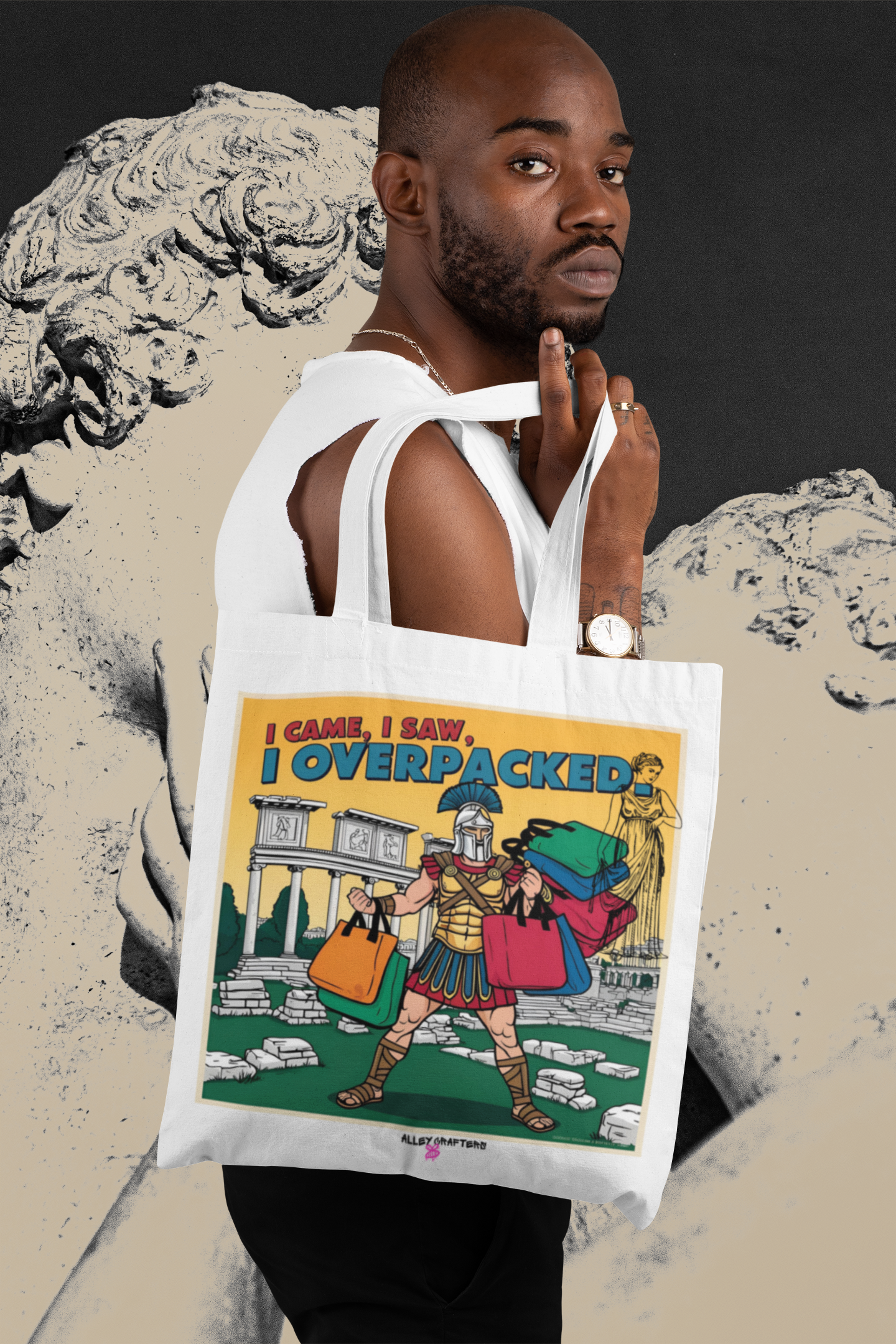 I Came, I Saw, I Overpacked Tote Bag