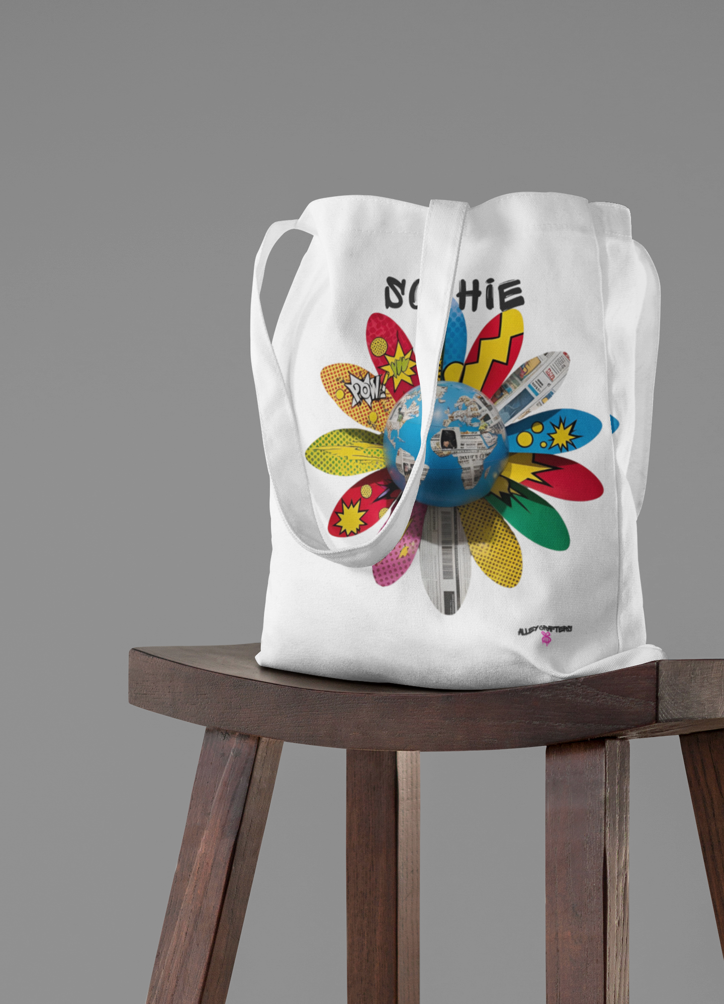 Bloom Different: Personalised Eco-Pop Flower Tote