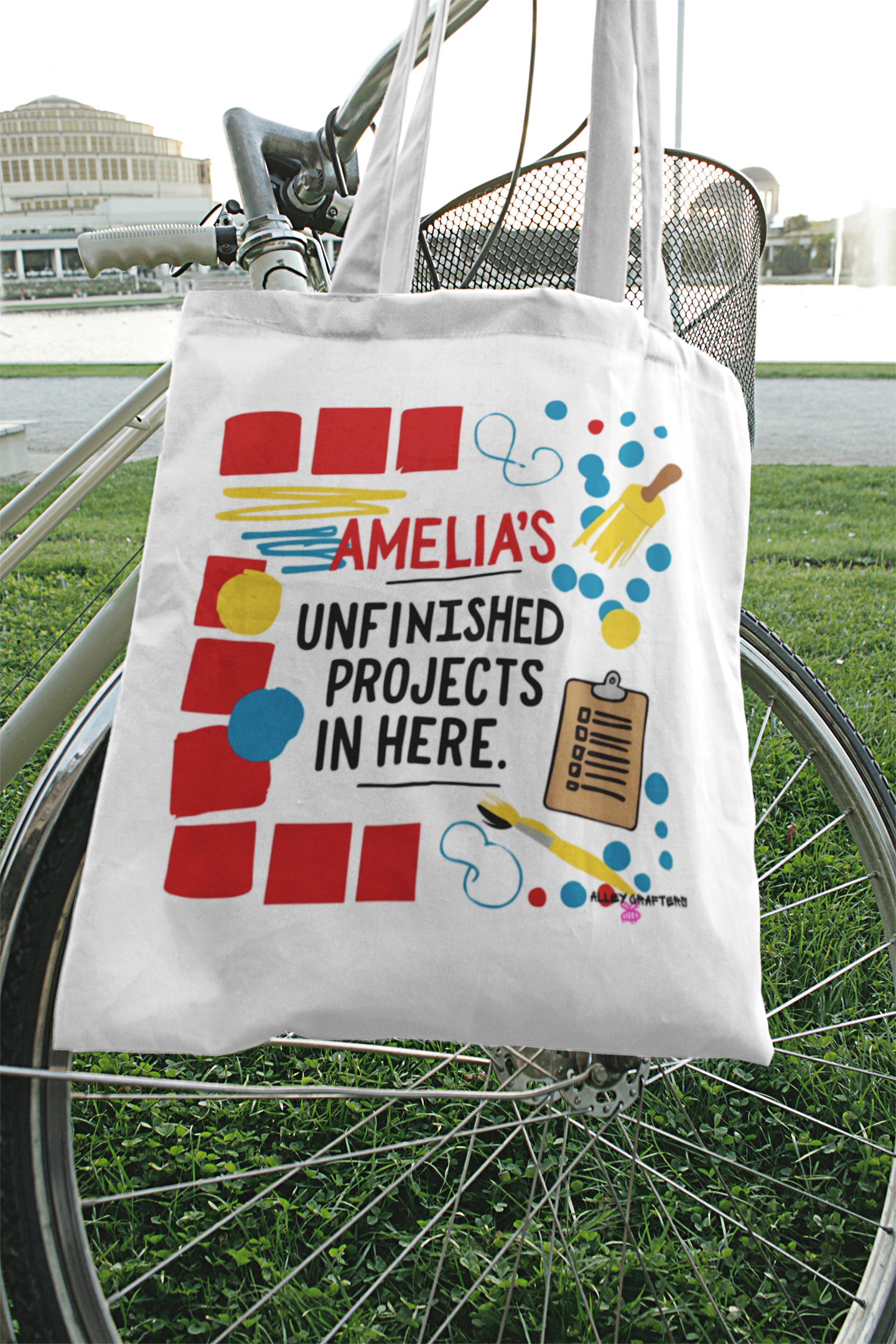 Unfinished Projects Tote Bag
