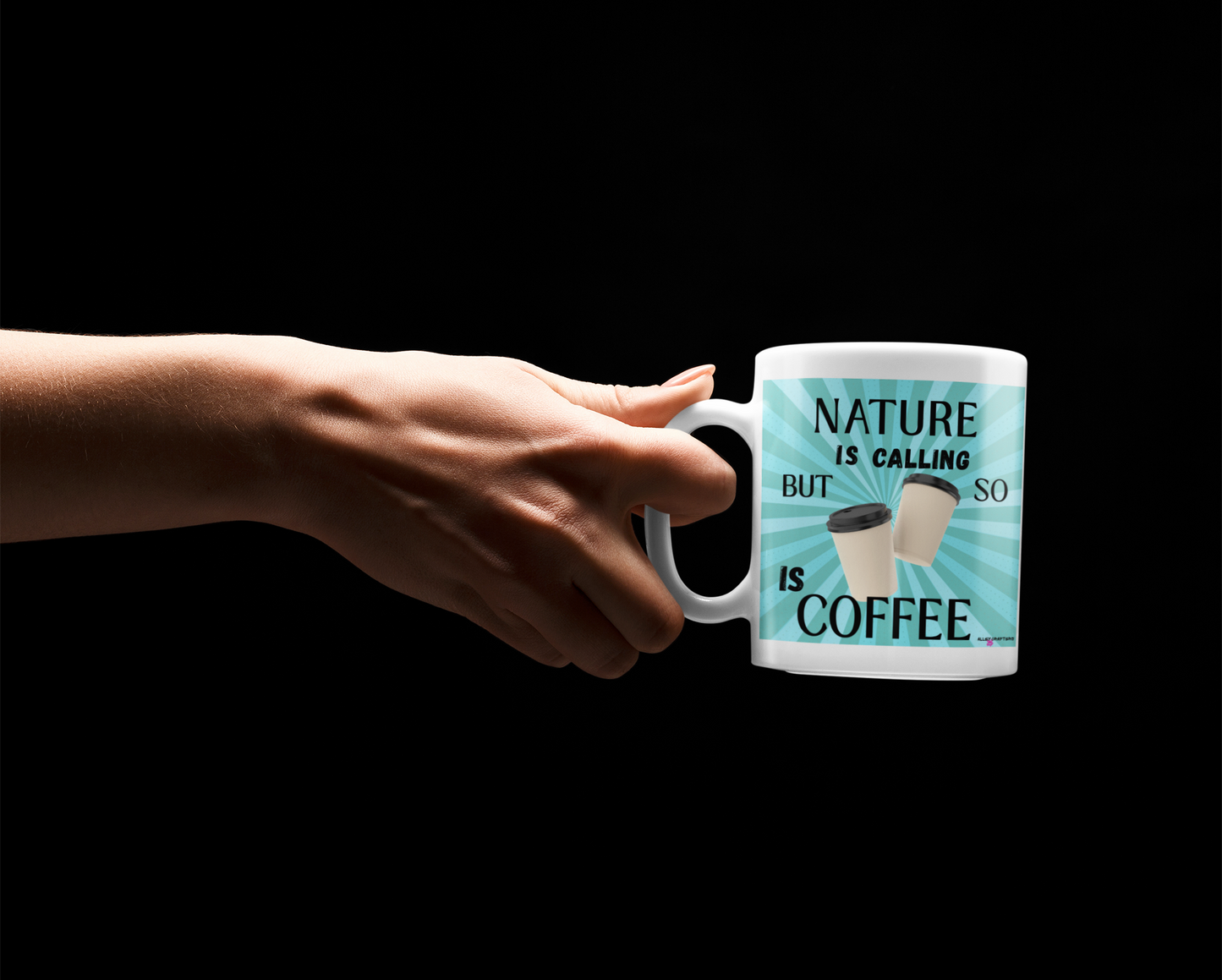 Nature Is Calling, But So Is Coffee Mug