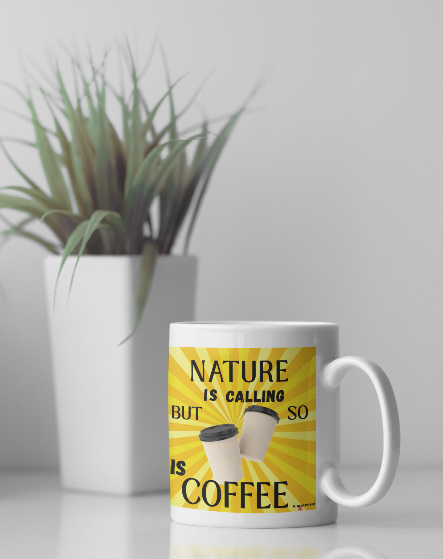 Nature Is Calling, But So Is Coffee Mug