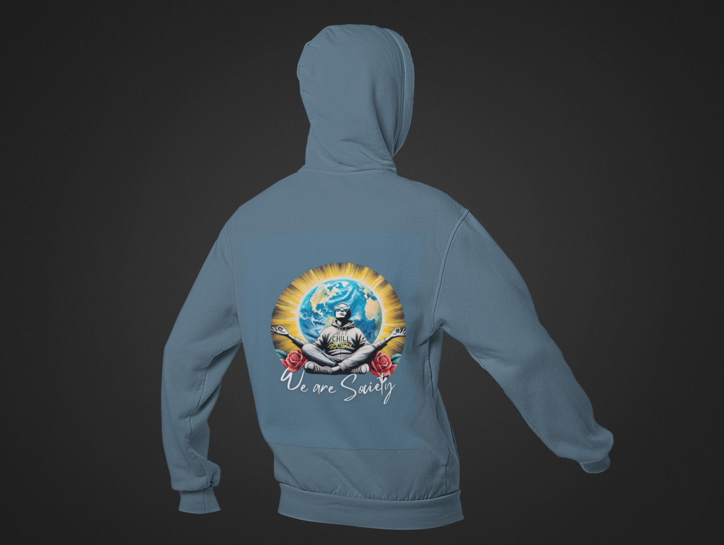 Hooded Sweatshirt - 'we are society' Design
