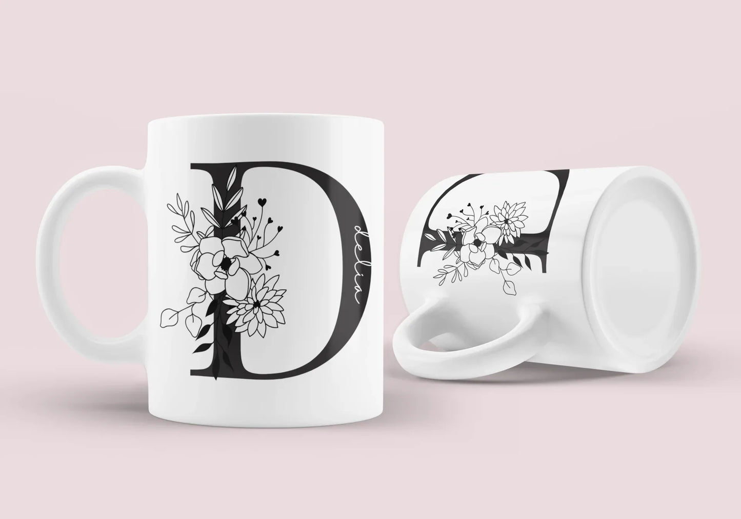 Personalised Elegant Name Mug Gift - Alley Crafters