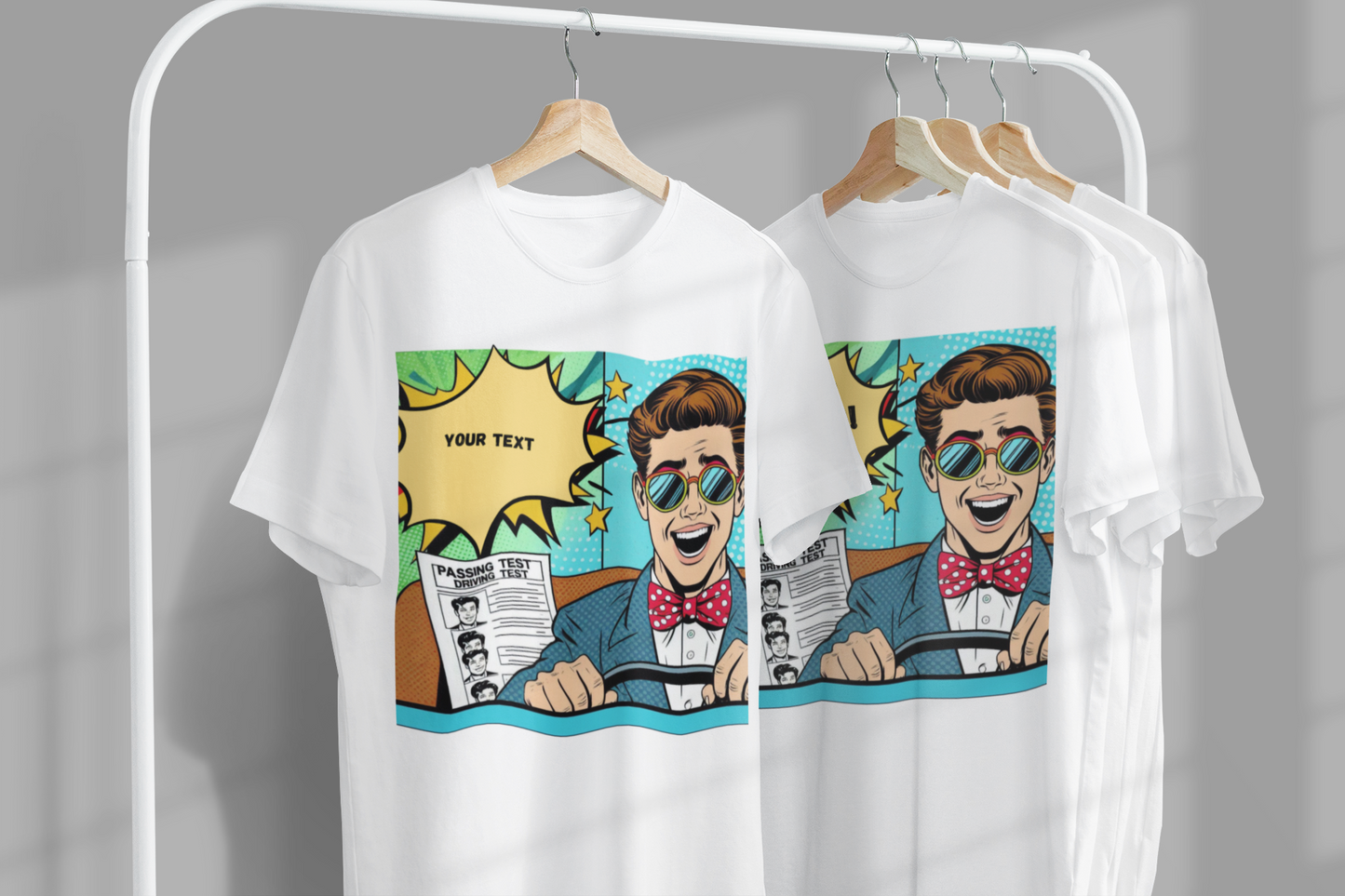 Pop Art T-Shirt - Custom Text Design