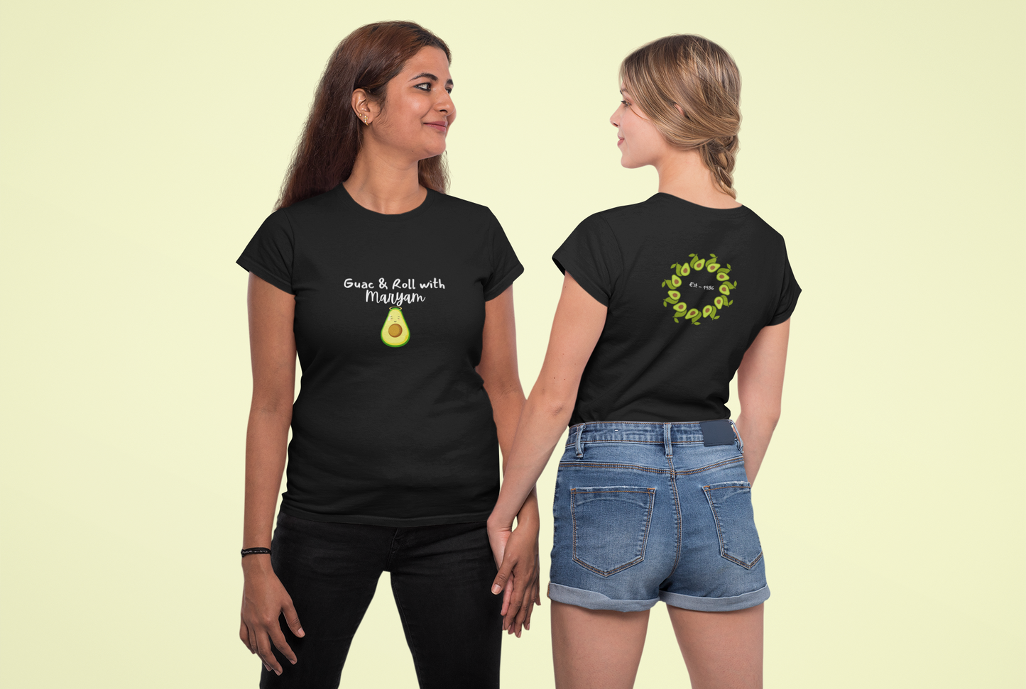 Avocado Tee - Guac & Roll Personalized Unisex T-Shirt