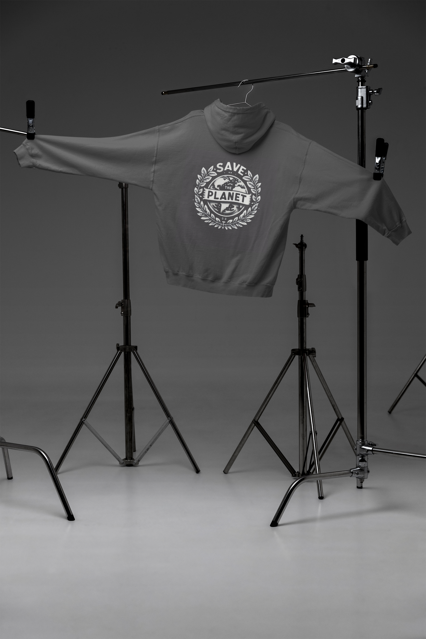 Hooded Sweatshirt - Save the Planet Eco-Friendly Design
