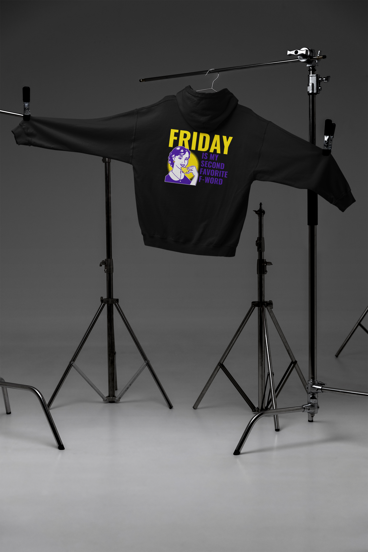 Hooded Sweatshirt - Friday is my favourite second f word Design