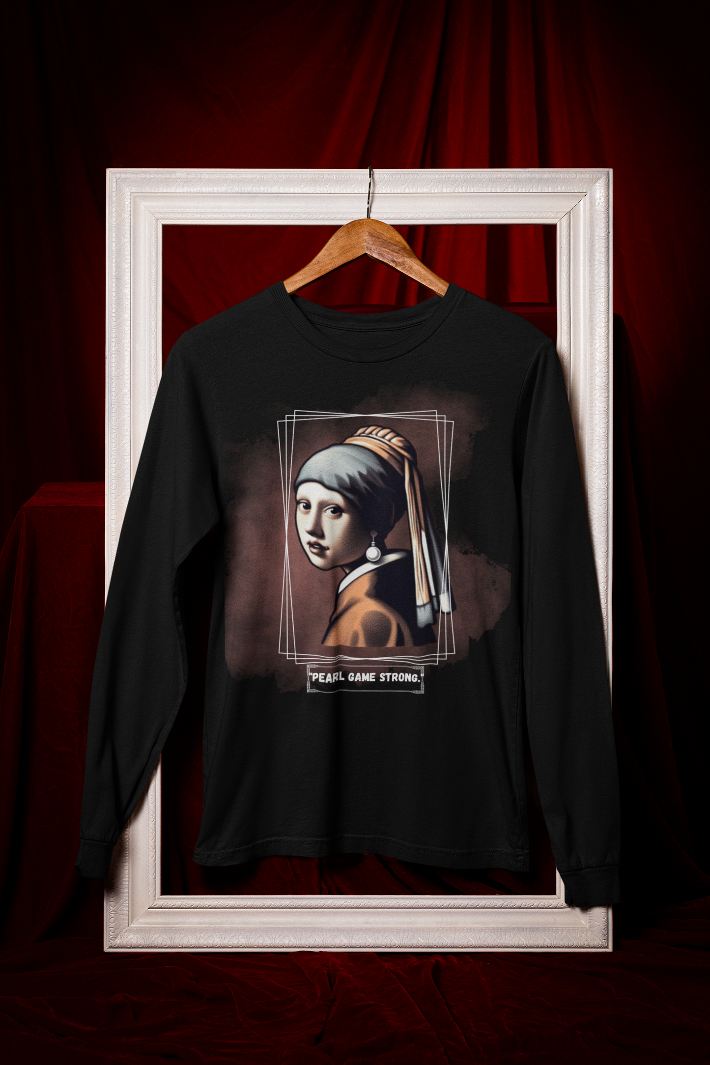 Long Sleeve Tee - Pearl Game Strong Design