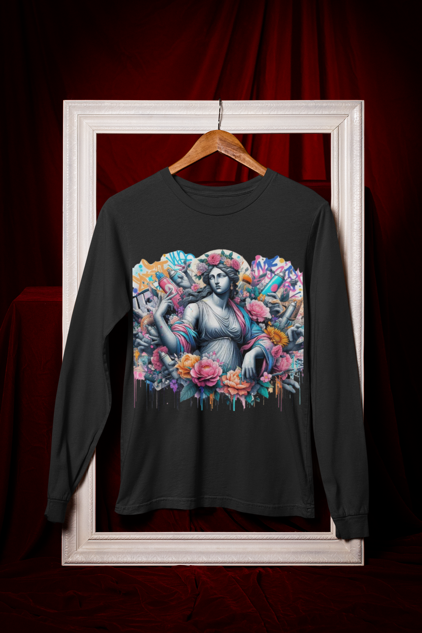 Long Sleeve Tee Venus Birth Contemporary Streetart Unisex Jersey