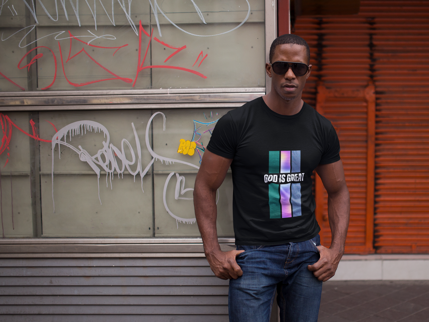 Religious Graphic Tee - God Is Great Unisex Softstyle T-Shirt