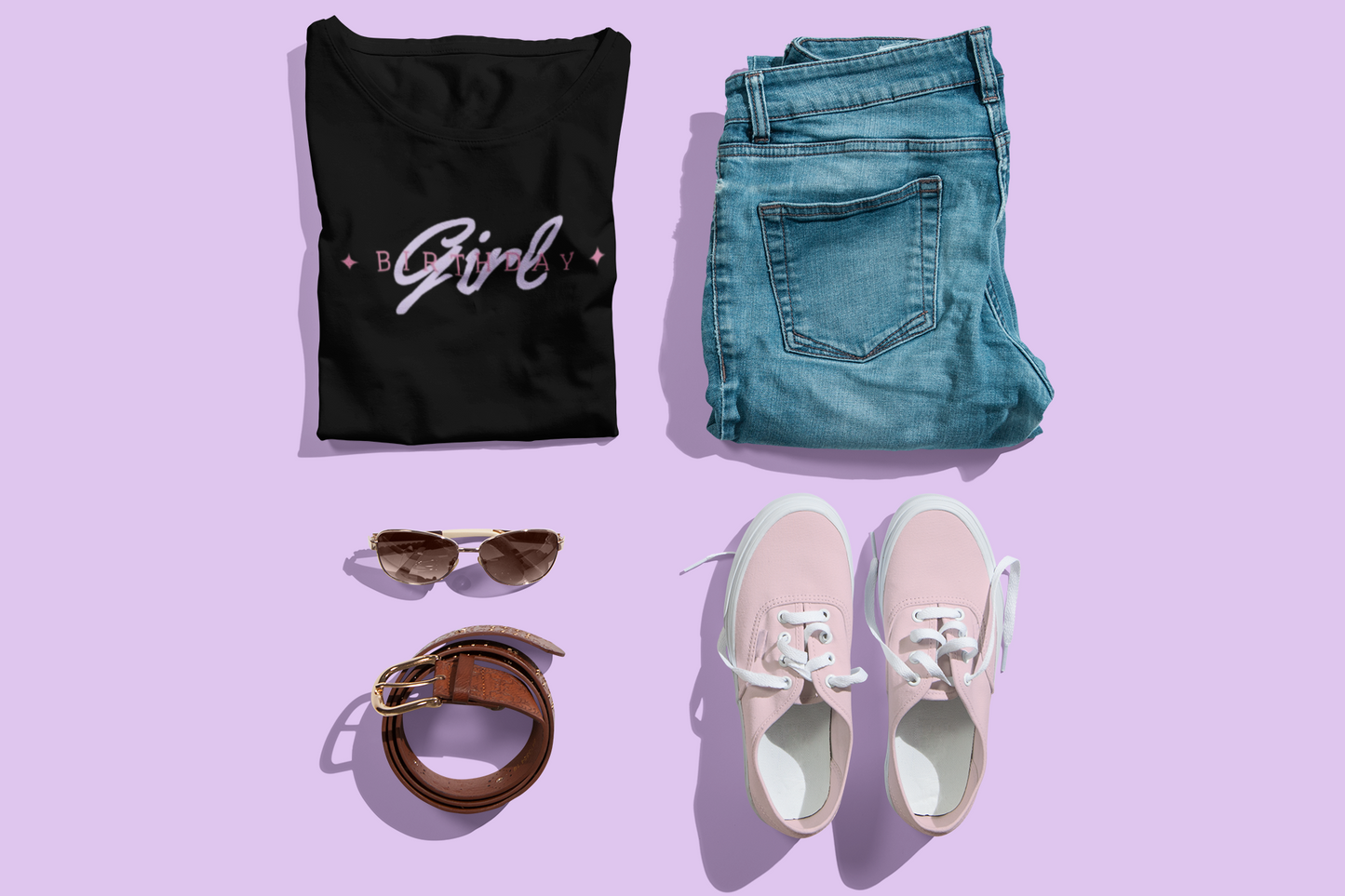 Kids Tee - Birthday Girl Design