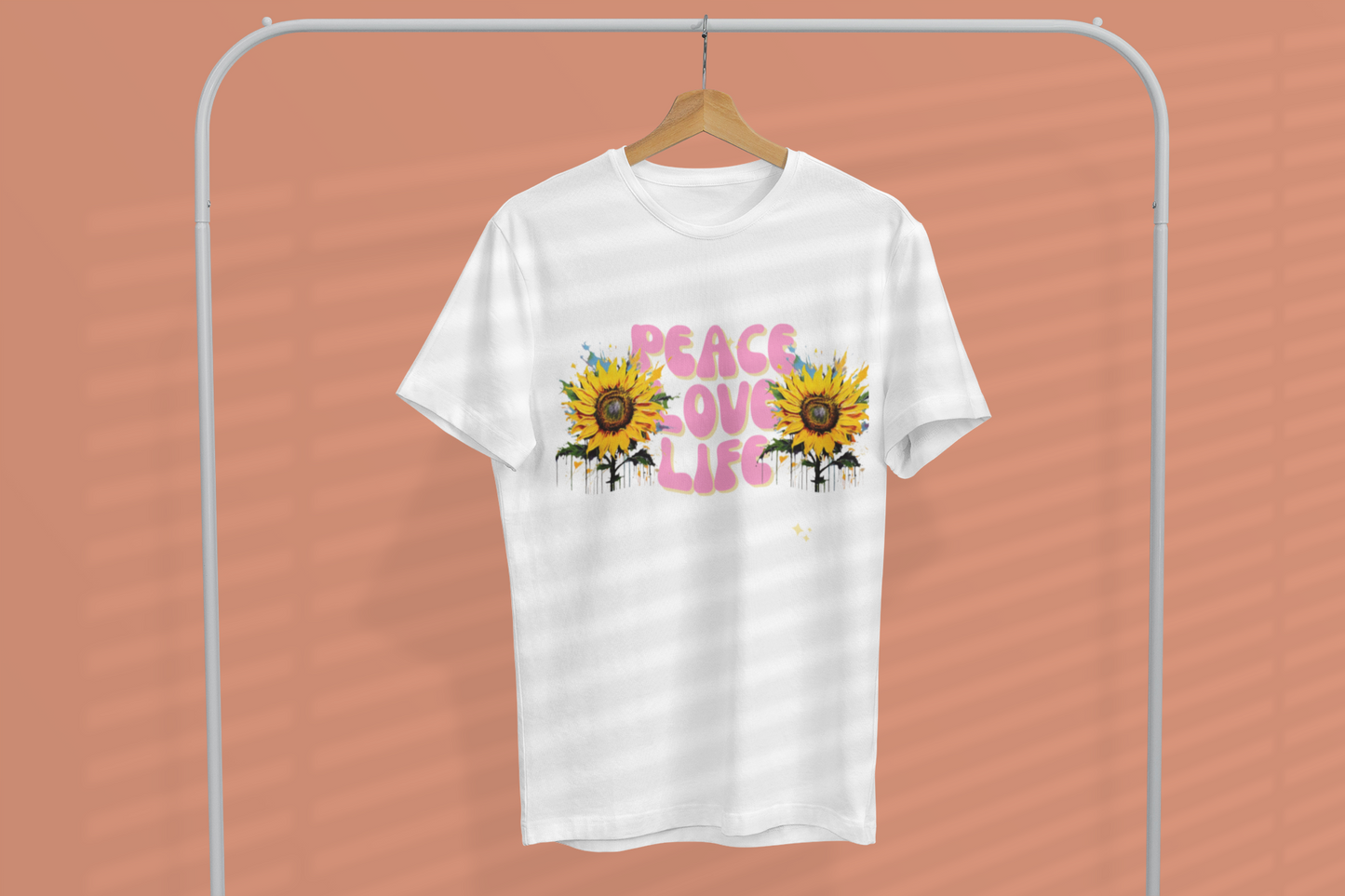 Peace Love Life T-Shirt - Unisex Softstyle