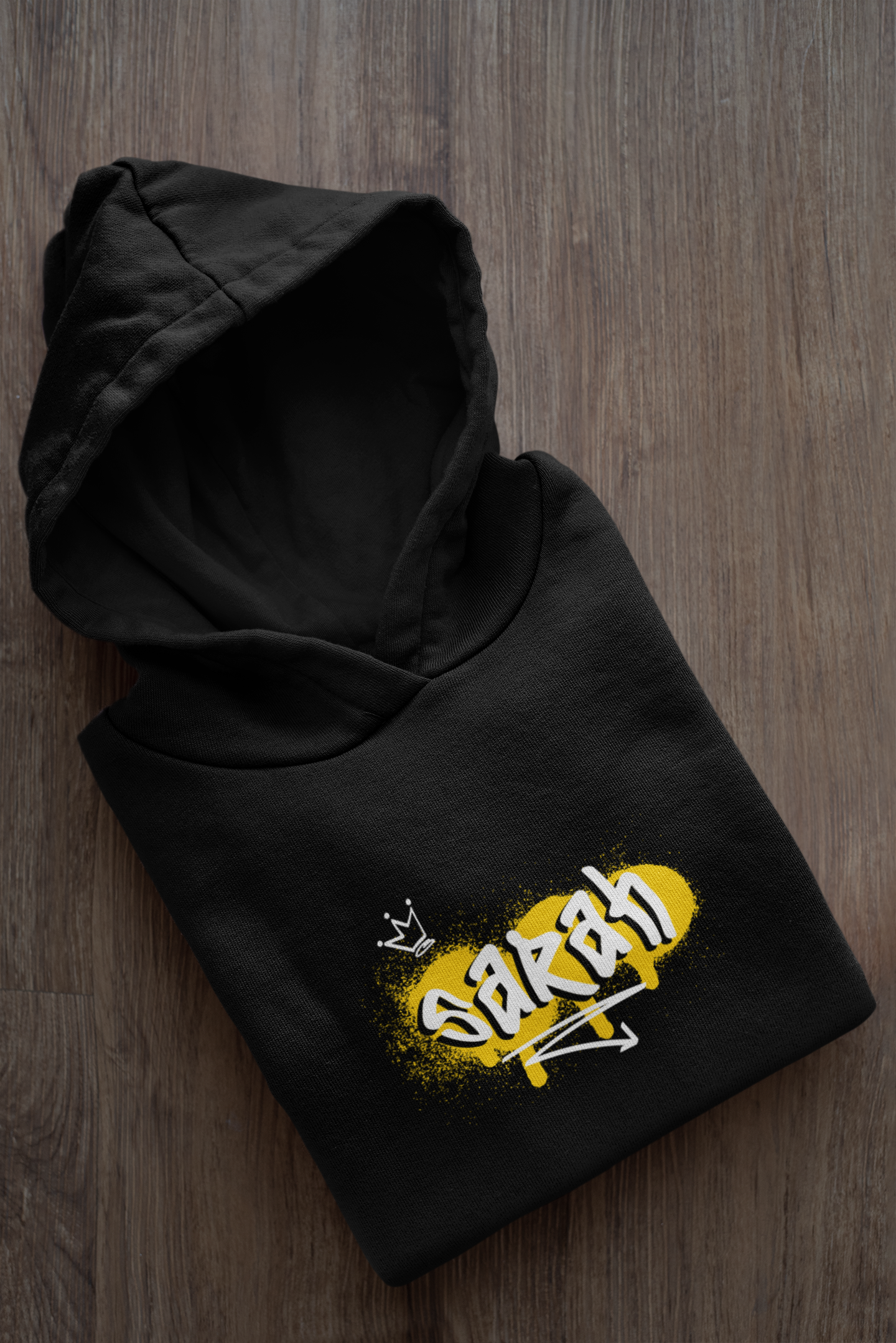 Customizable Unisex Hoodie with Personalised Text Design