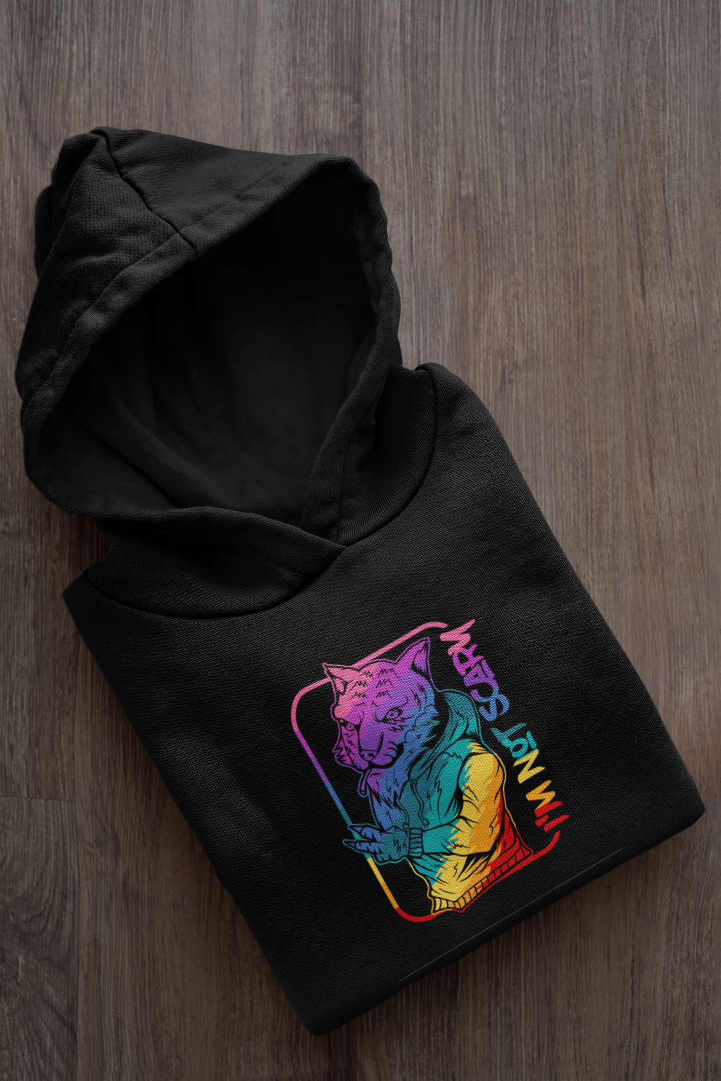Hooded Sweatshirt 'I'm Not Scary' - Unisex
