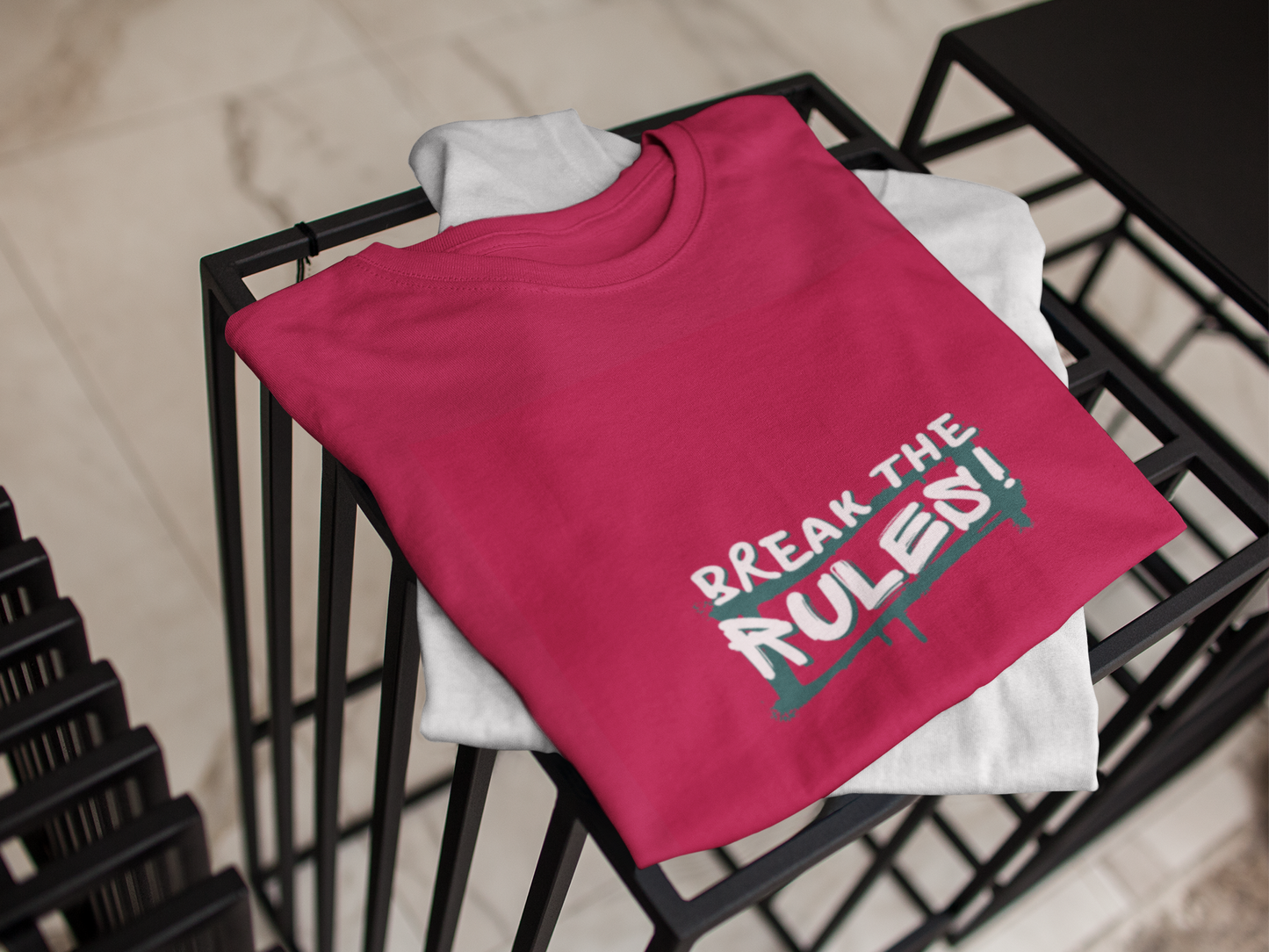 Break the Rules- Graffiti Style Tee, Urban Street Wear, Unisex T-Shirt, Spray Paint Cool Tee