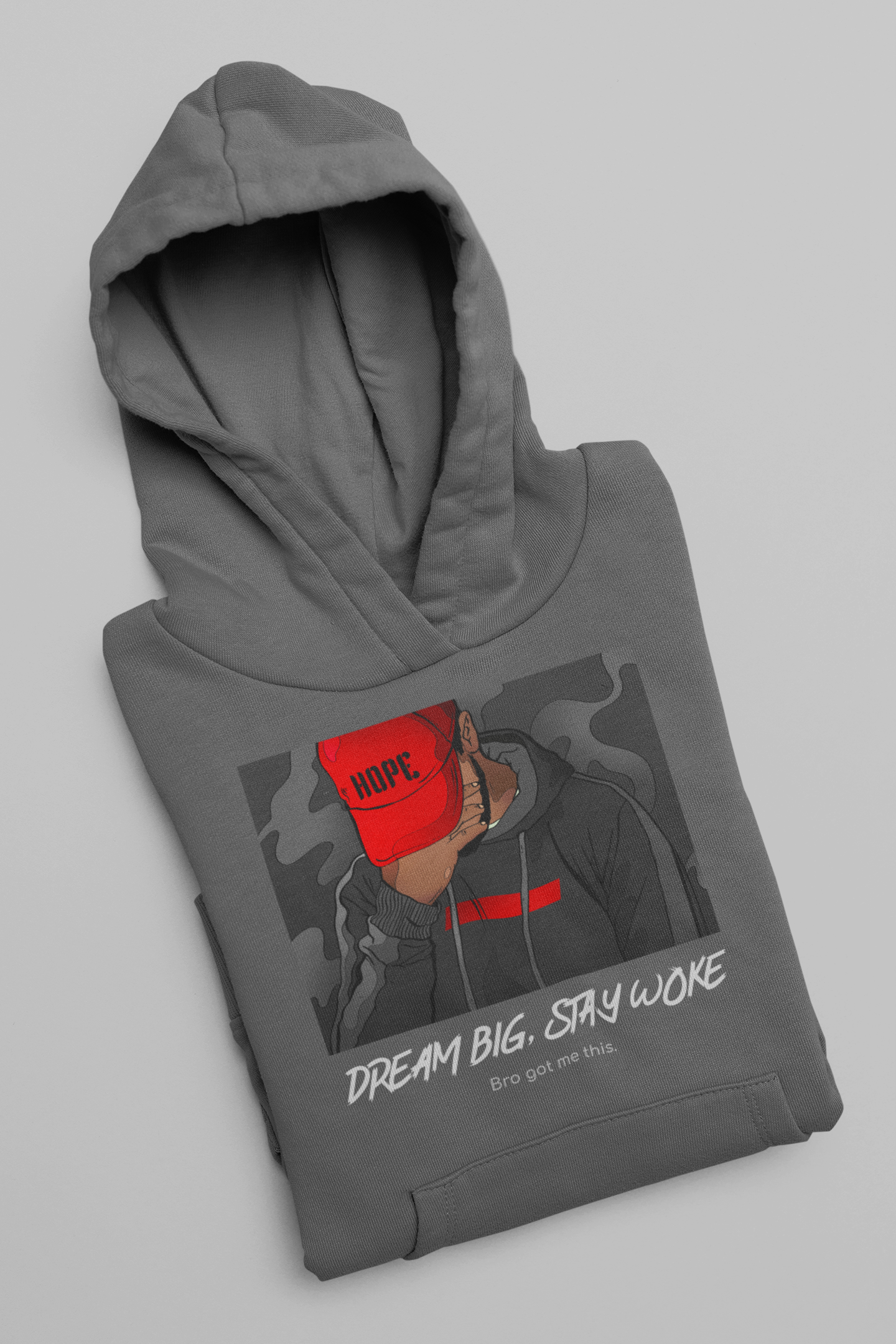 Hoodie Unisex- 'Dream Big Stay Woke' Inspirational Design