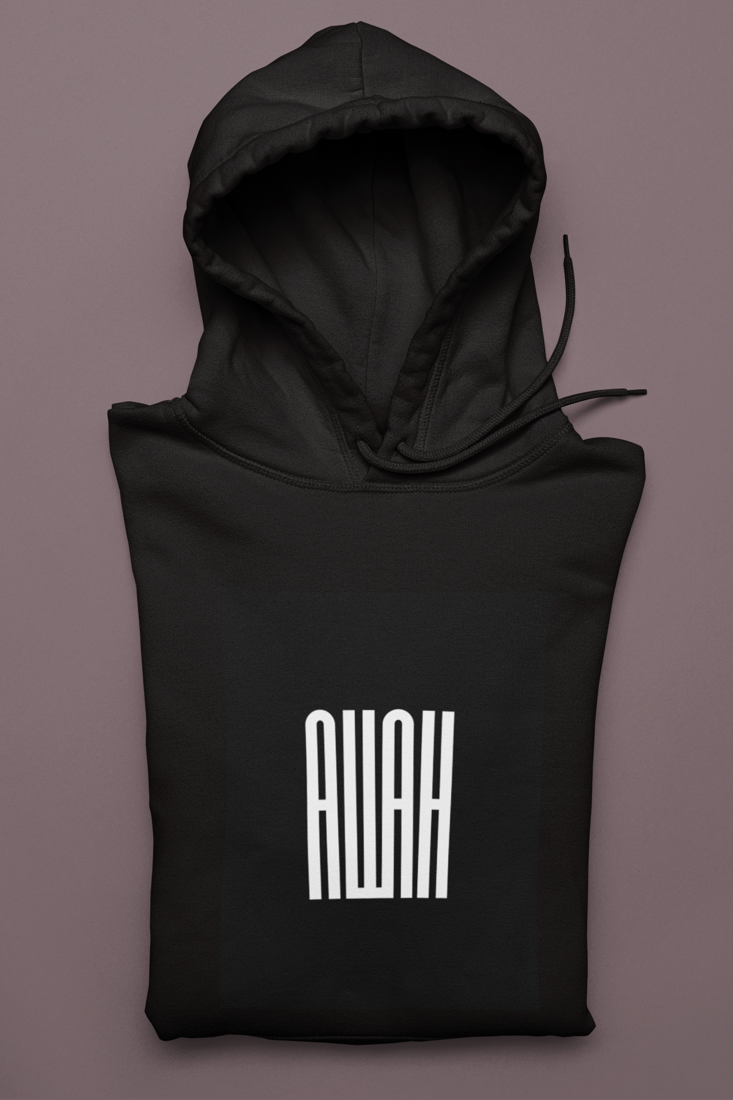 Unisex Hoodie with Allah Typography